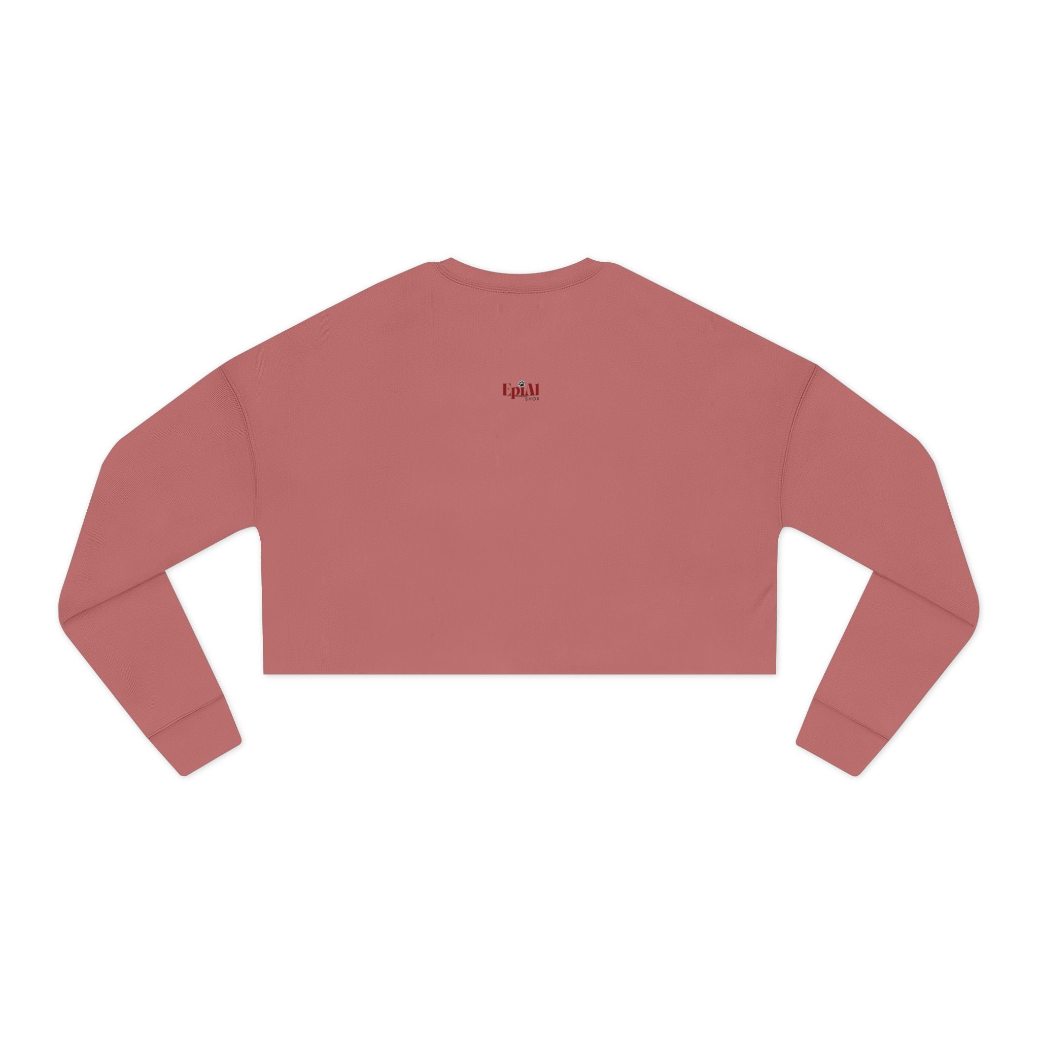 Photo depicting the Christmas Lovin' Cat Lady Cropped Sweatshirt from EpiAl's Shop.
