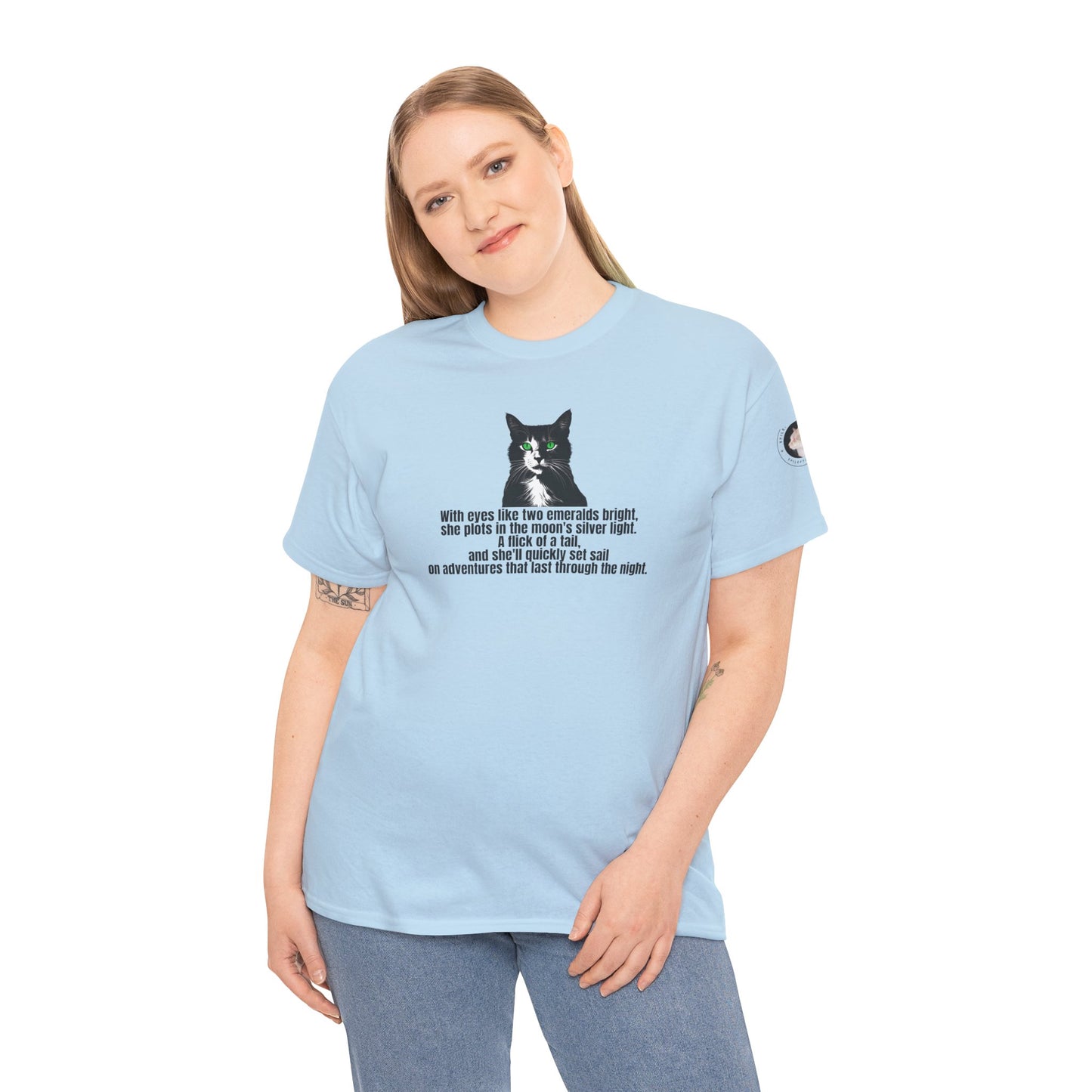 Emerald Eyed Mischief Unisex Heavy Cotton Tee