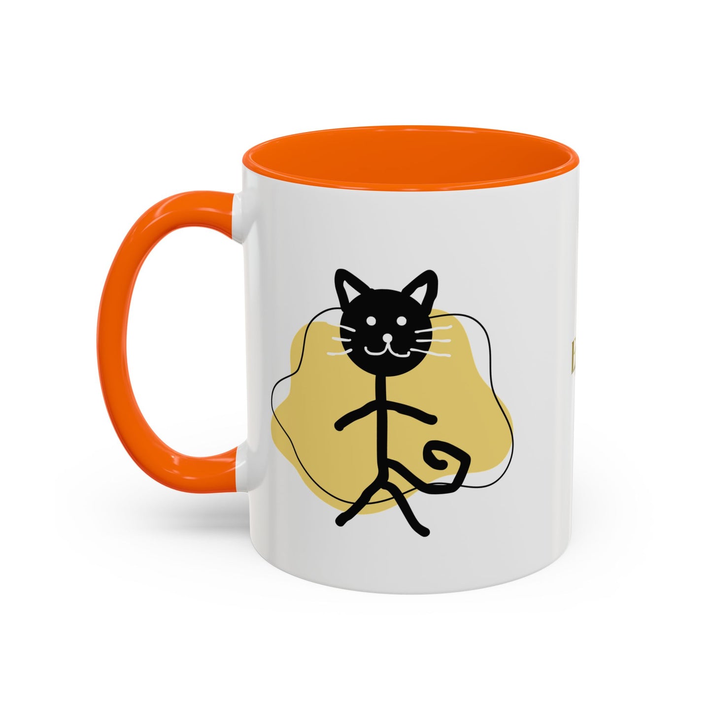Playful Cat Accent Coffee Mug - 11oz & 15oz