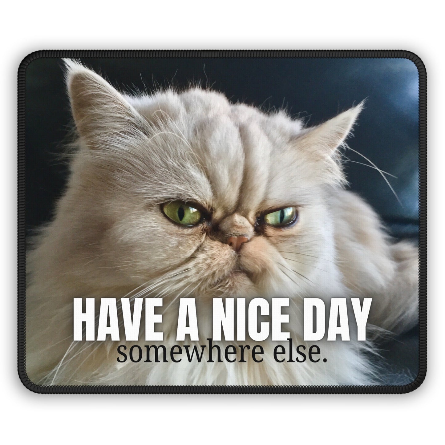 Have a Nice Day Somewhere Else Gaming Mouse Pad