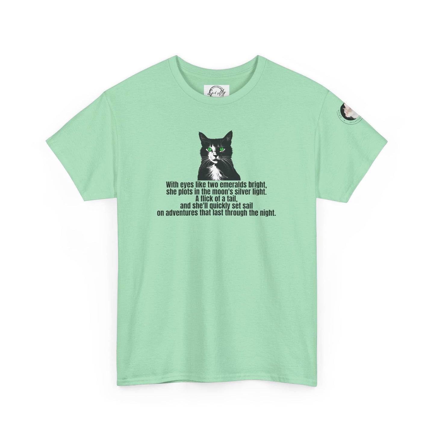 Emerald Eyed Mischief Unisex Heavy Cotton Tee