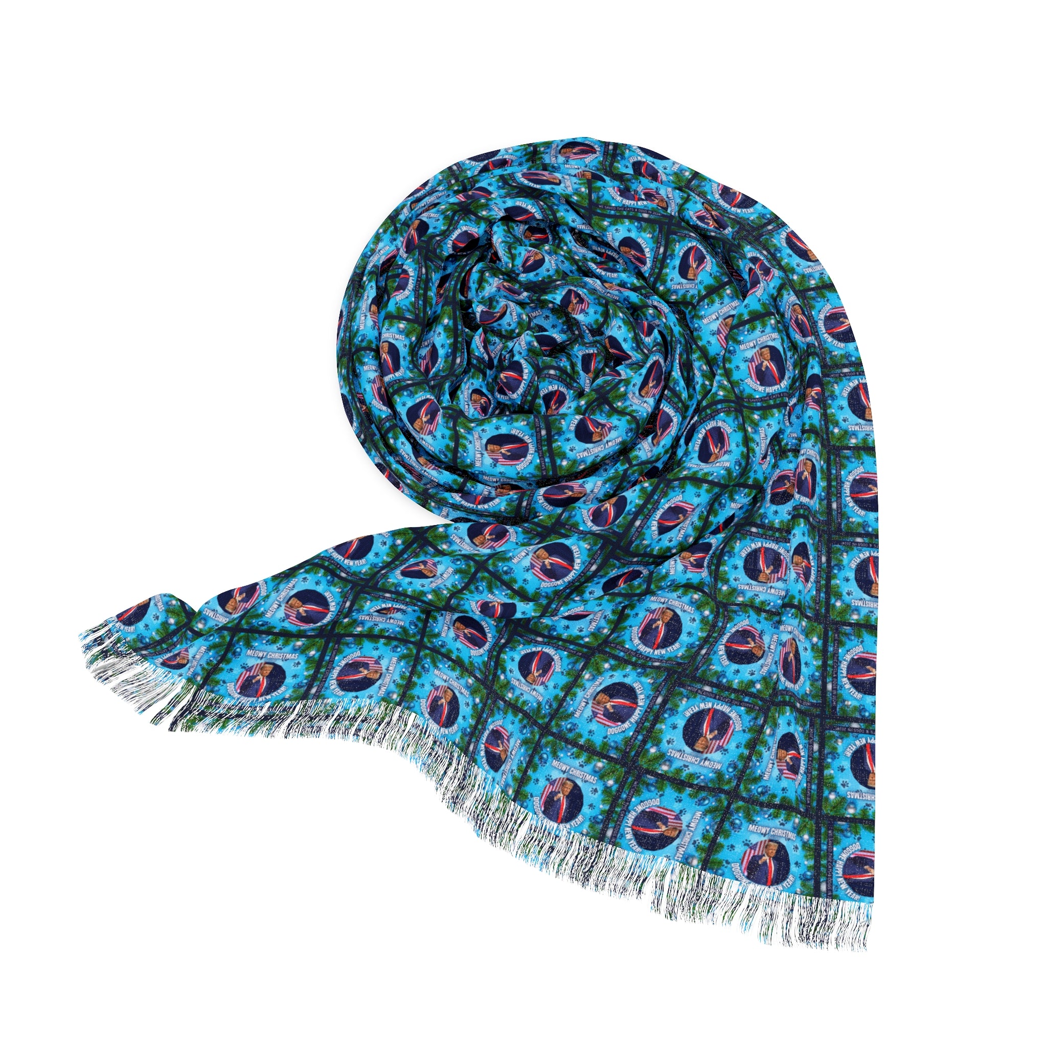 Photo depicting the A Very Trump Christmas Light Scarf from EpiAl's Shop.
