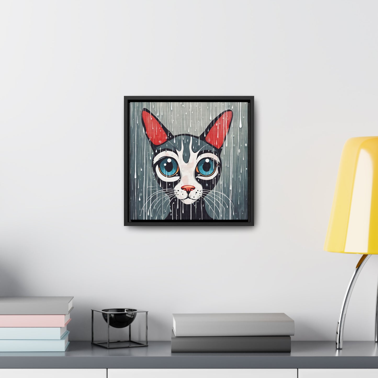Blue Eyed Cat Gallery Canvas Wraps, Square Frame - Canvas - Epileptic Al’s Shop