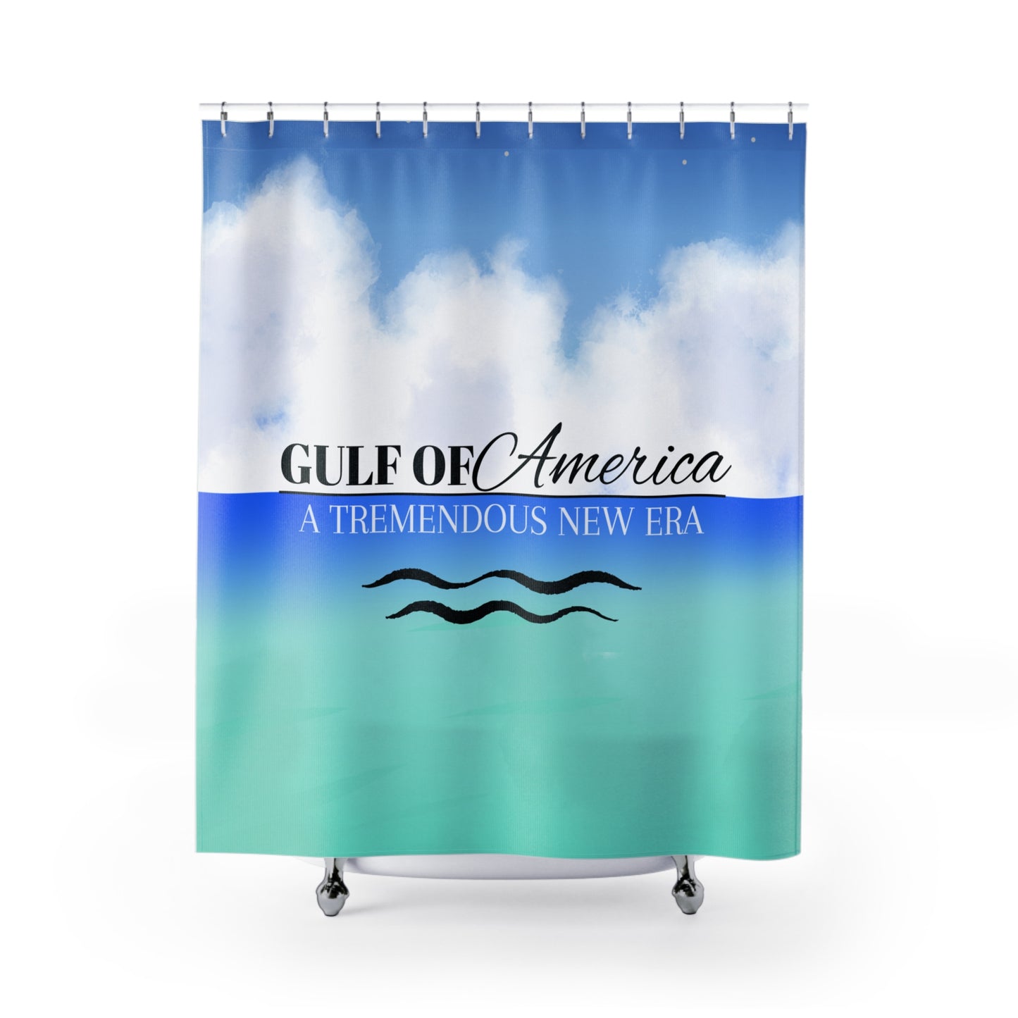 Gulf of America Tremendous New Age Shower Curtain