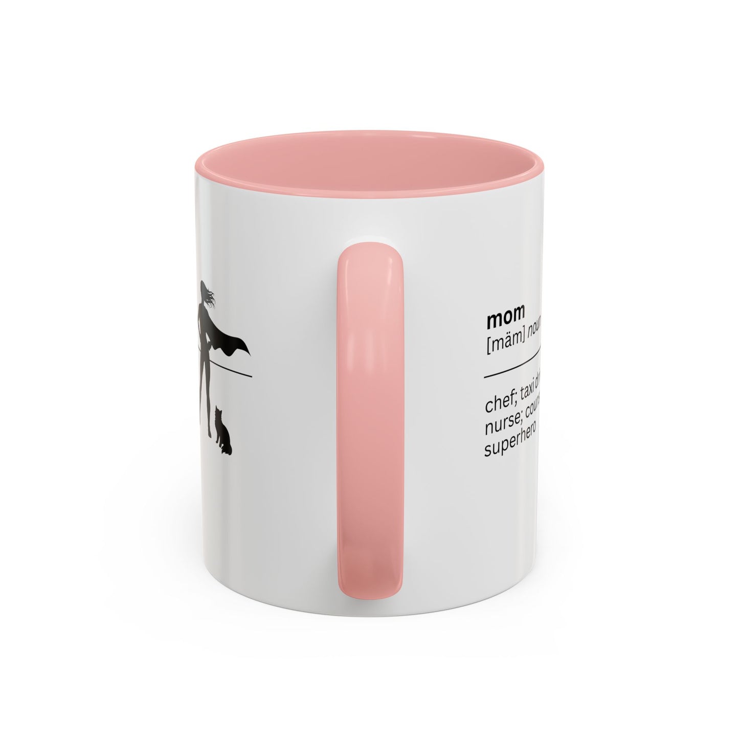 Mom Superhero Accent Coffee Mug - Perfect Gift for Moms