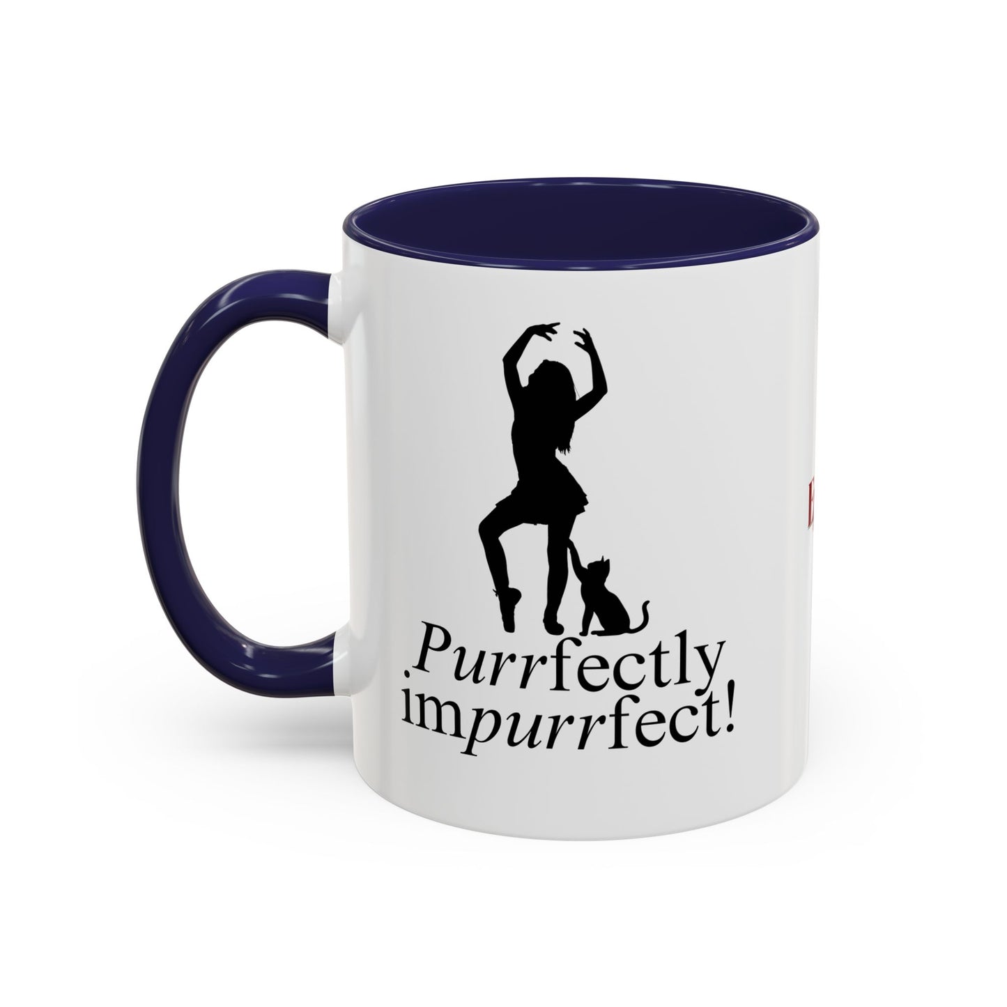Purrfectly Impurrfect Accent Coffee Mug (11, 15oz)
