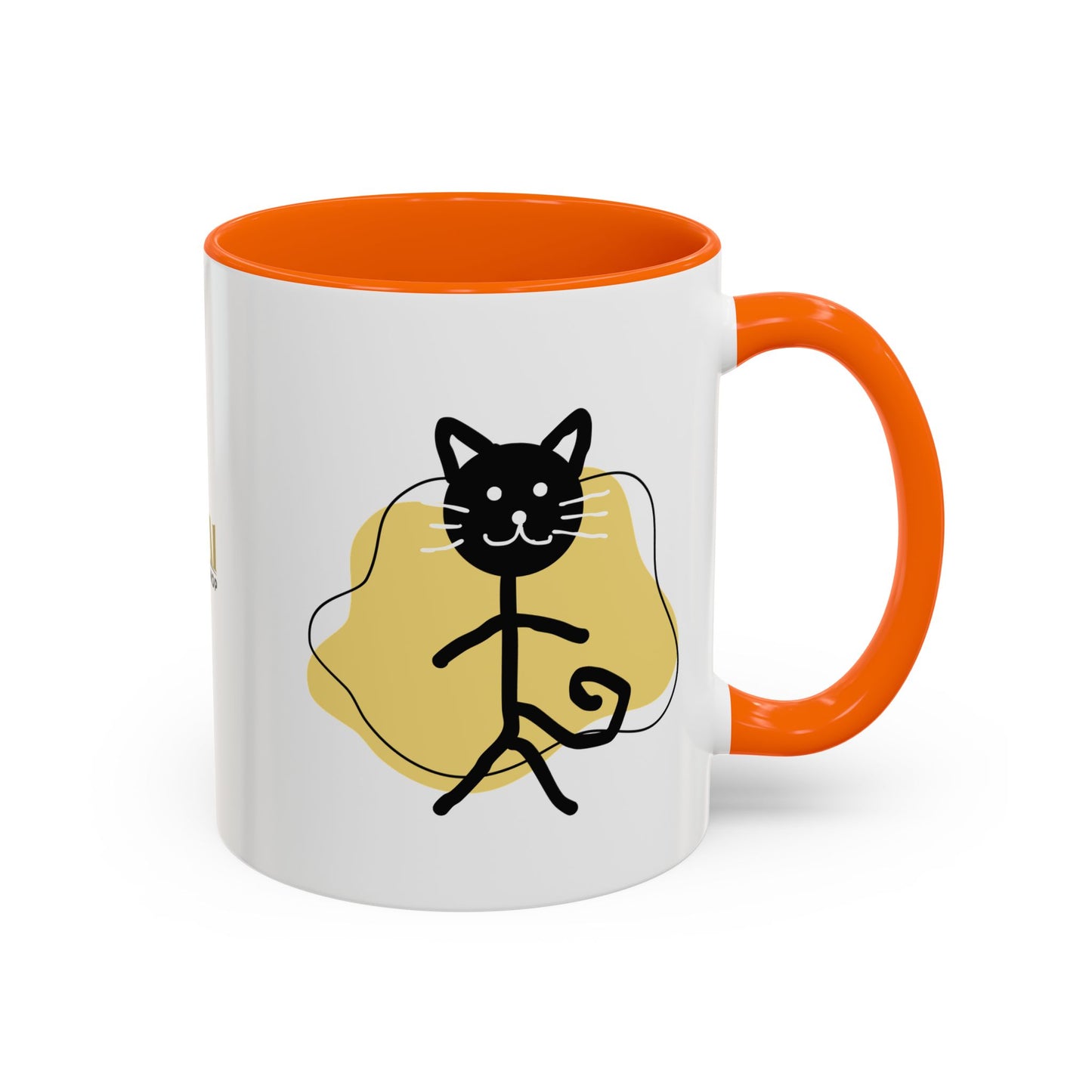 Playful Cat Accent Coffee Mug - 11oz & 15oz