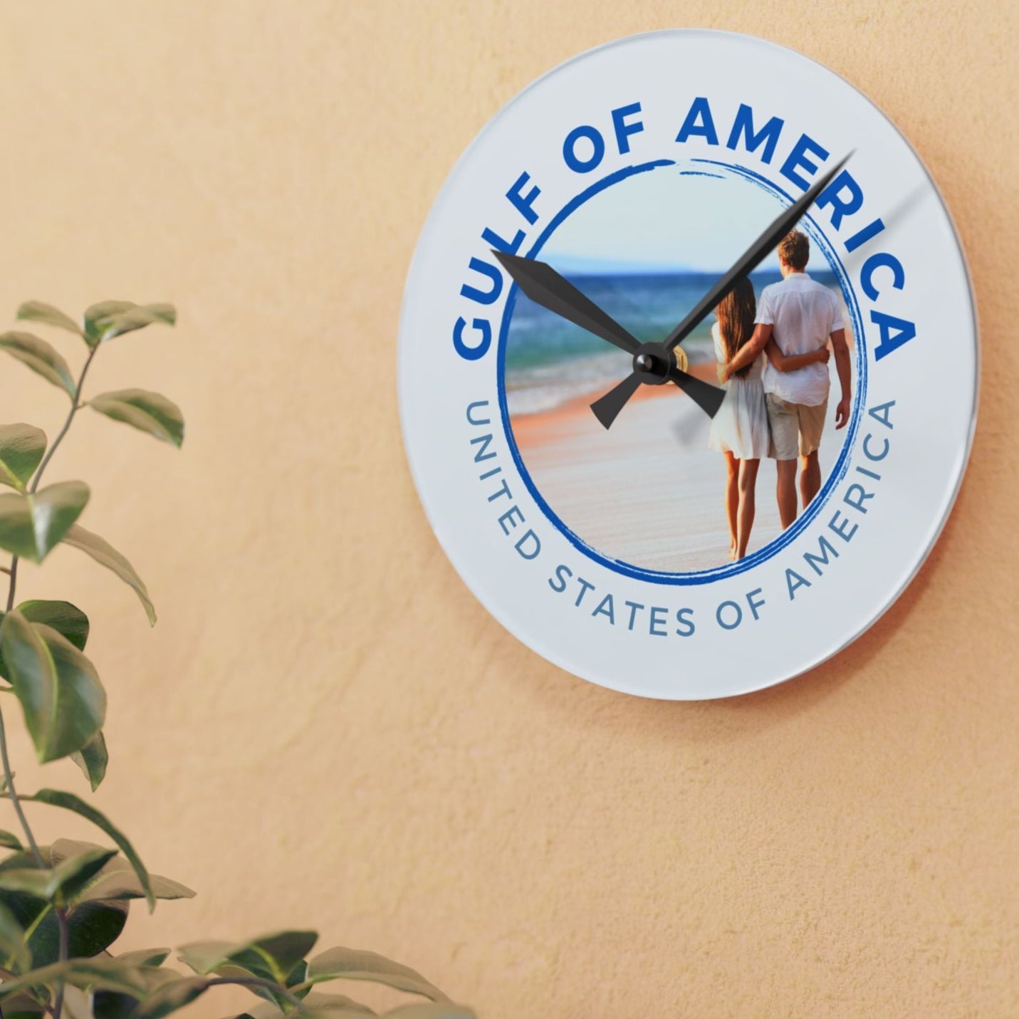Gulf of America USA Acrylic Wall Clock