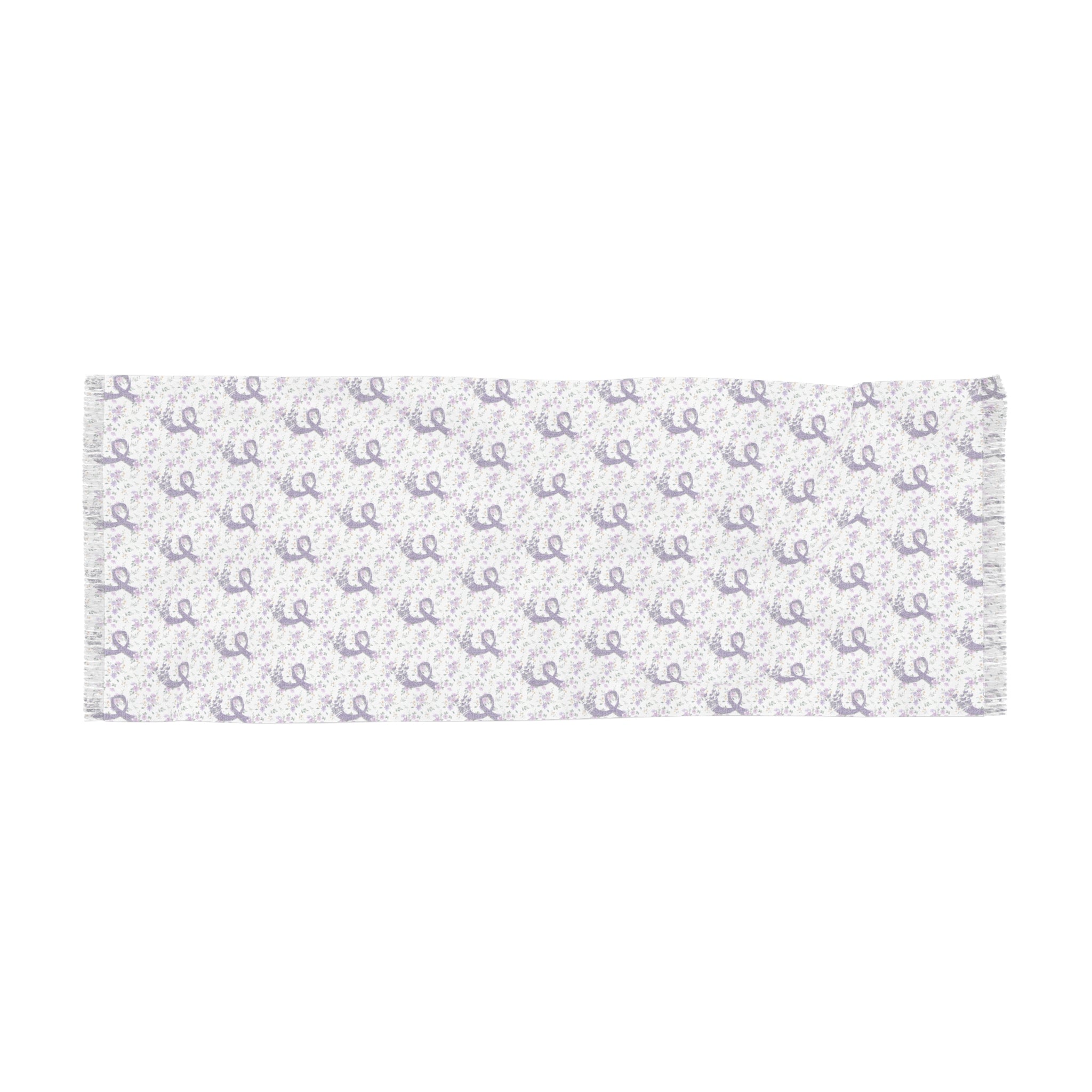 Purple Flowers Epilepsy Awareness Light Scarf - EpiAl's Shop