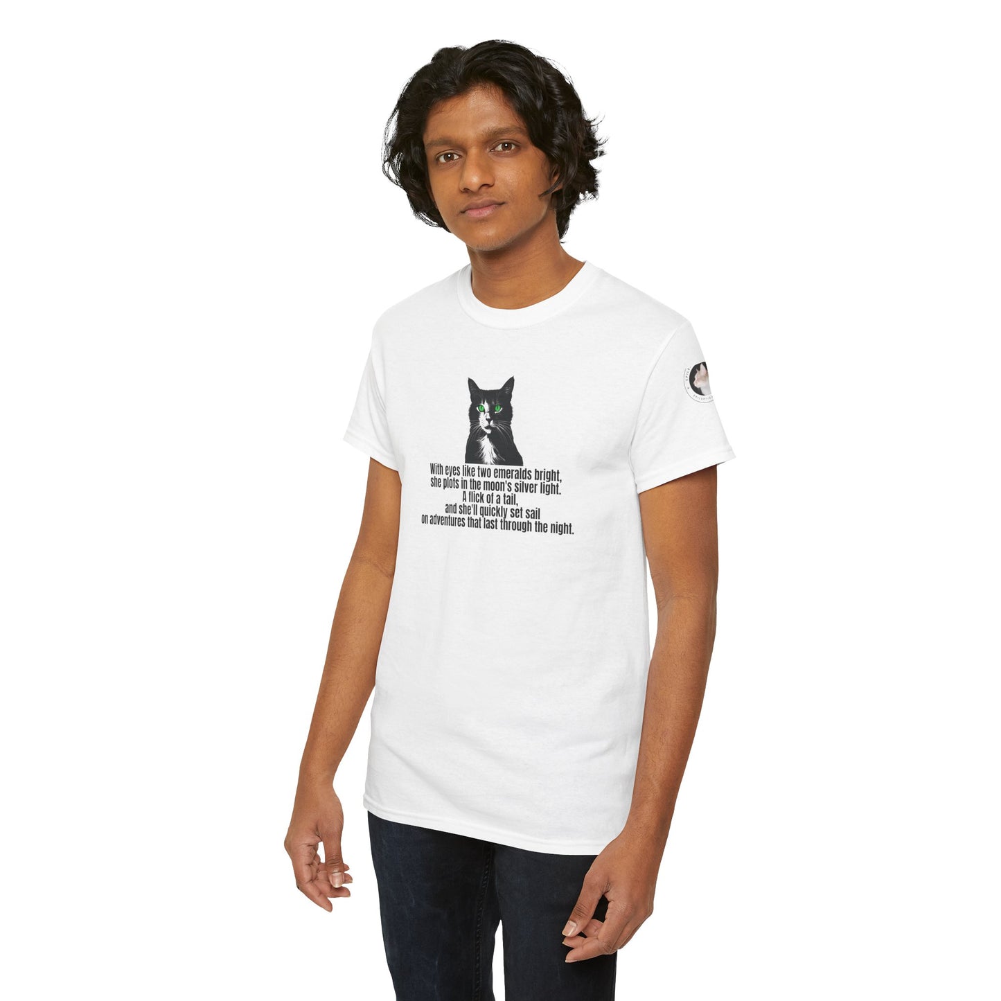Emerald Eyed Mischief Unisex Heavy Cotton Tee