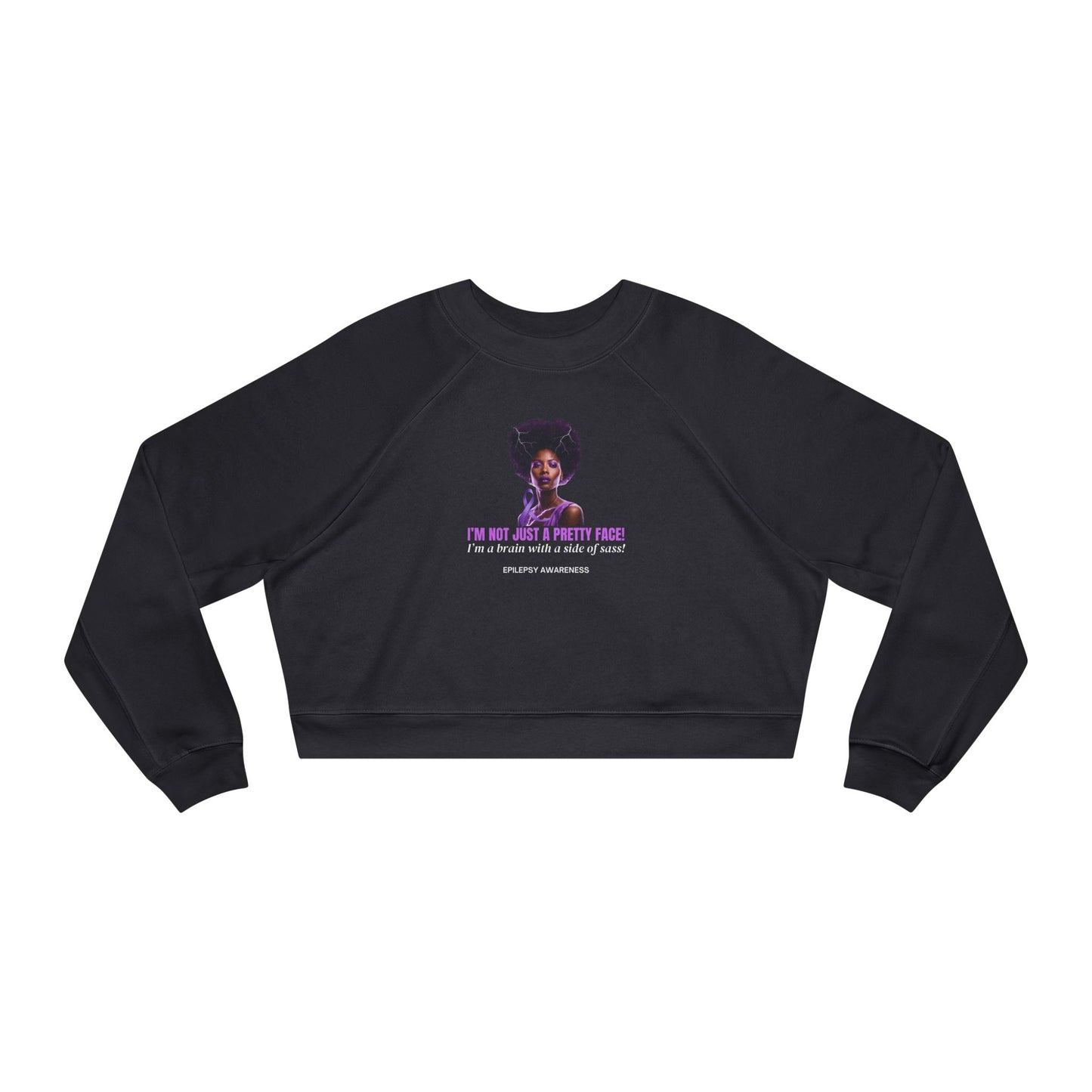 Sassy Brain Women's Cropped Fleece Pullover