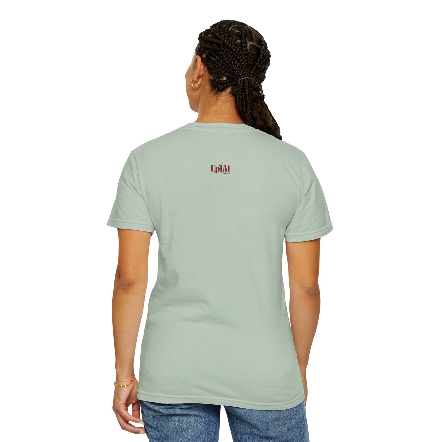 St. Patrick's Day Cat T-Shirt - Unisex Garment-Dyed Tee for Cat Lovers Printify