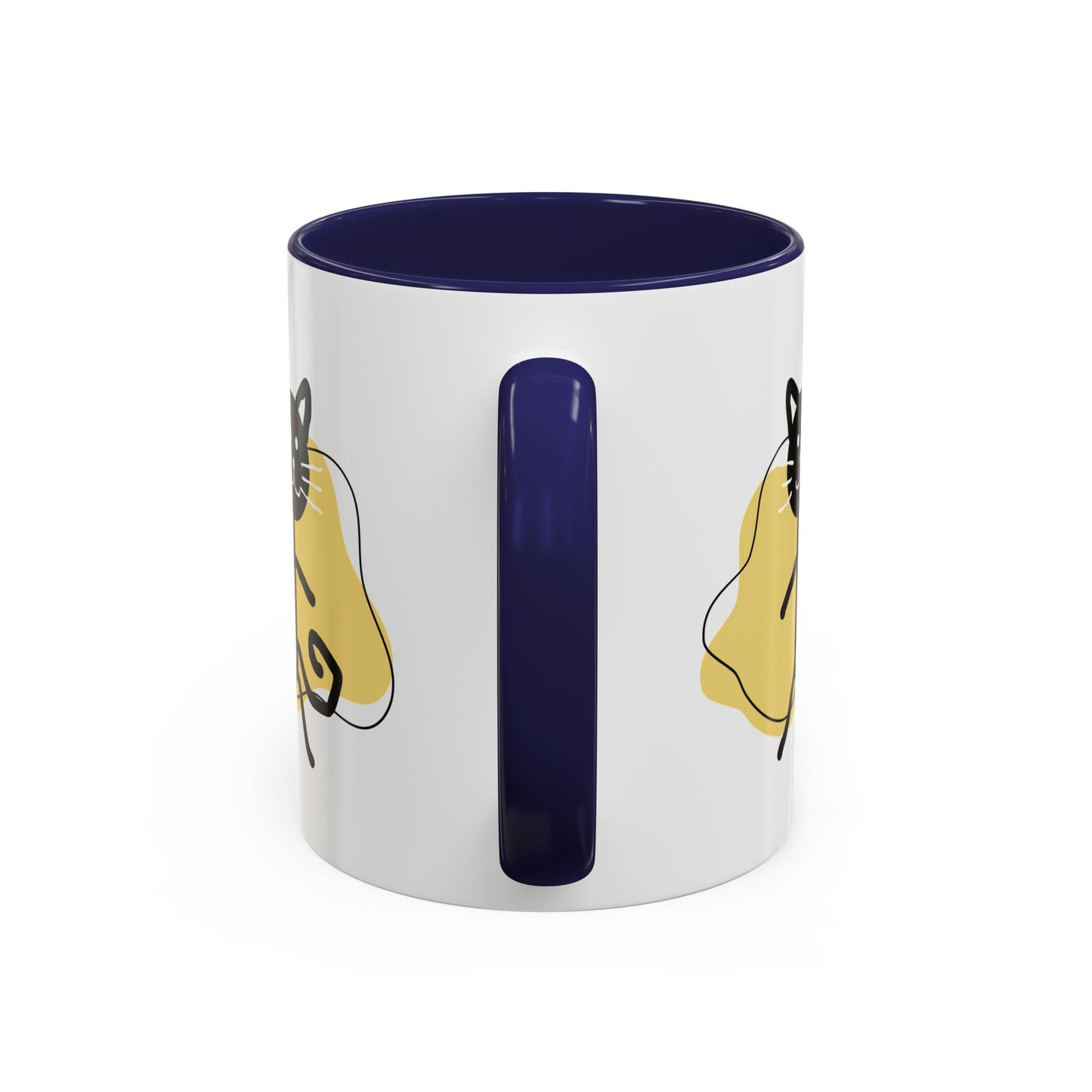 Playful Cat Accent Coffee Mug - 11oz & 15oz