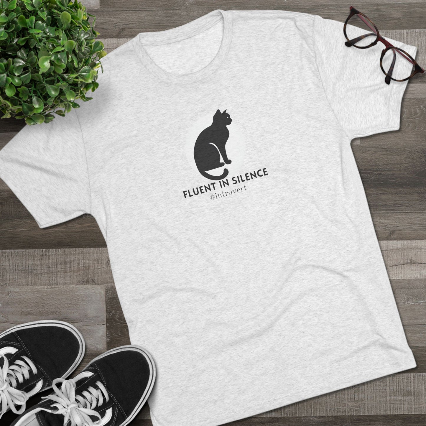 Silence Unisex Tri - Blend Crew Tee - T - Shirt - Epileptic Al’s Shop