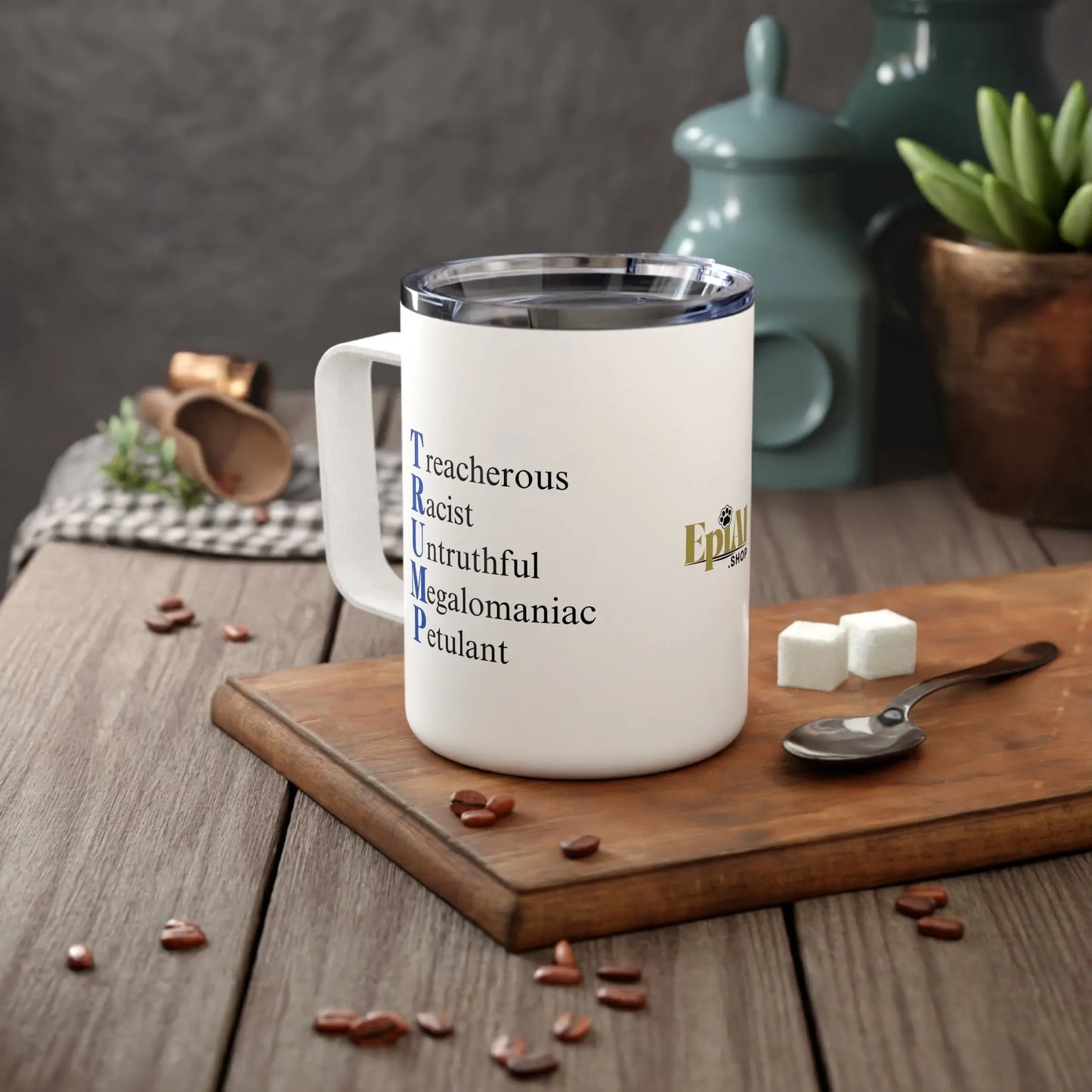 Anti-Trump Acronym Insulated Coffee Mug - Trendy Printify