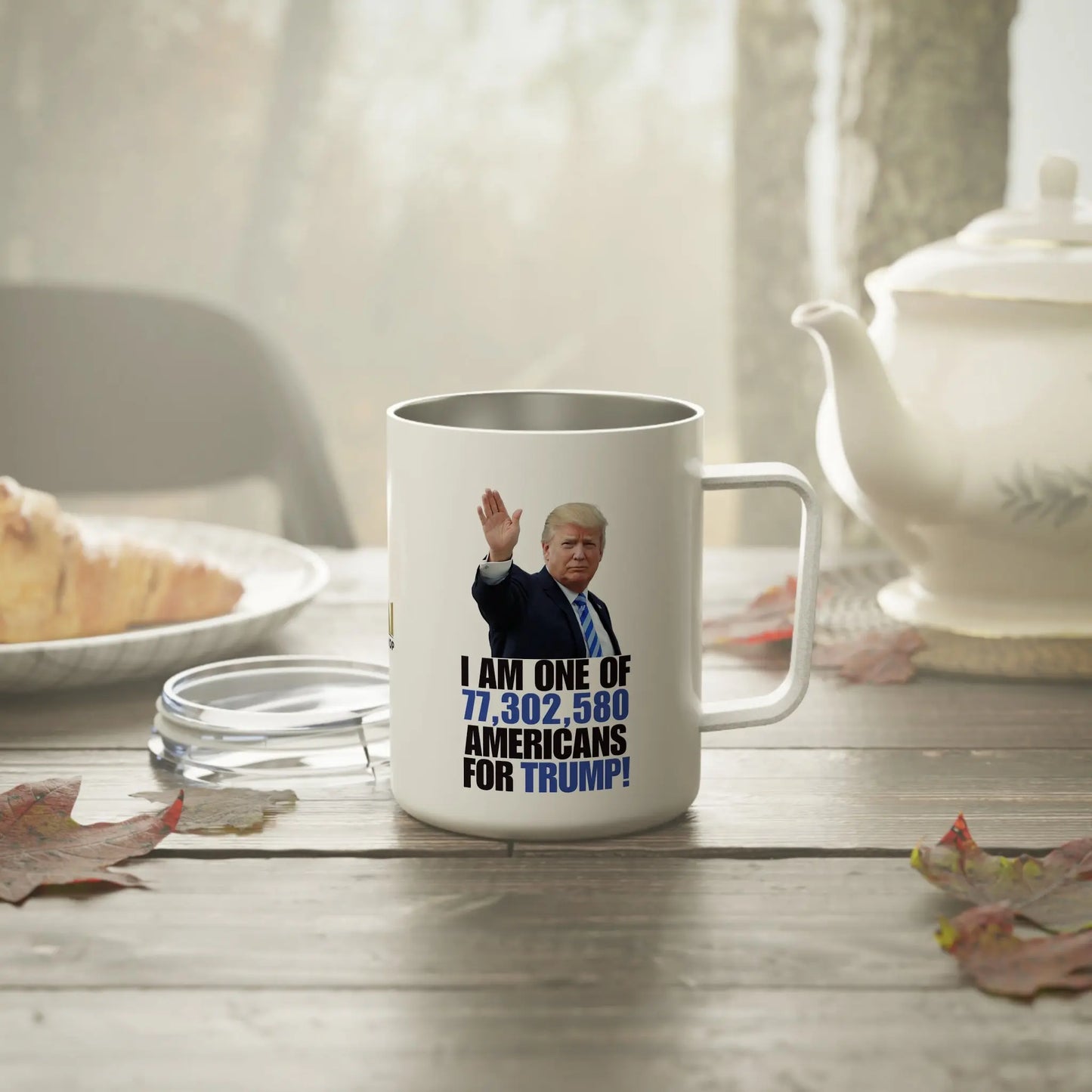 For Trump Insulated Coffee Mug - 10oz Printify