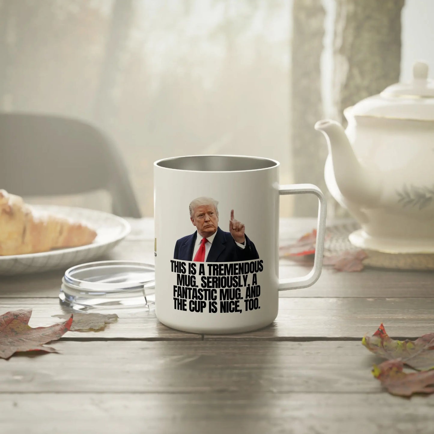 Funny Trump Humor Insulated Coffee Mug - 10oz Printify