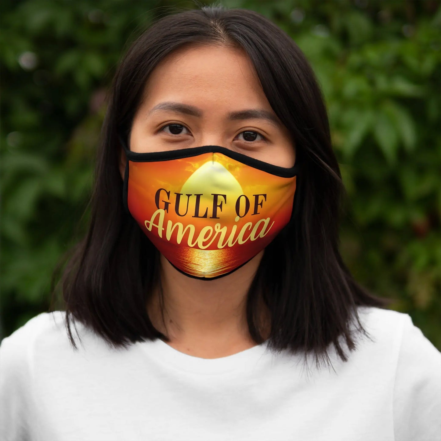Gulf of America Fitted Face Mask - Stylish & Comfortable Protection Printify