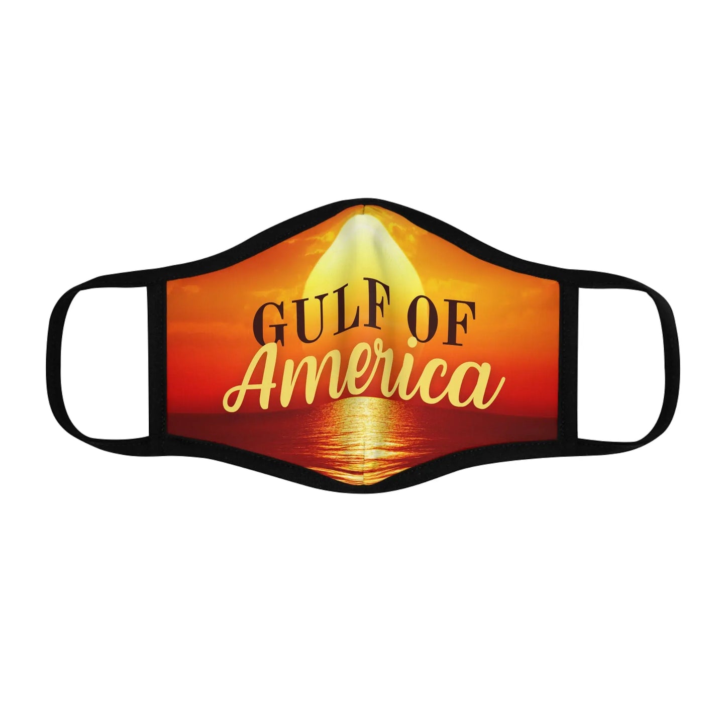 Gulf of America Fitted Face Mask - Stylish & Comfortable Protection Printify