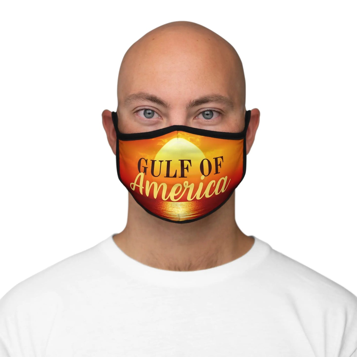 Gulf of America Fitted Face Mask - Stylish & Comfortable Protection Printify