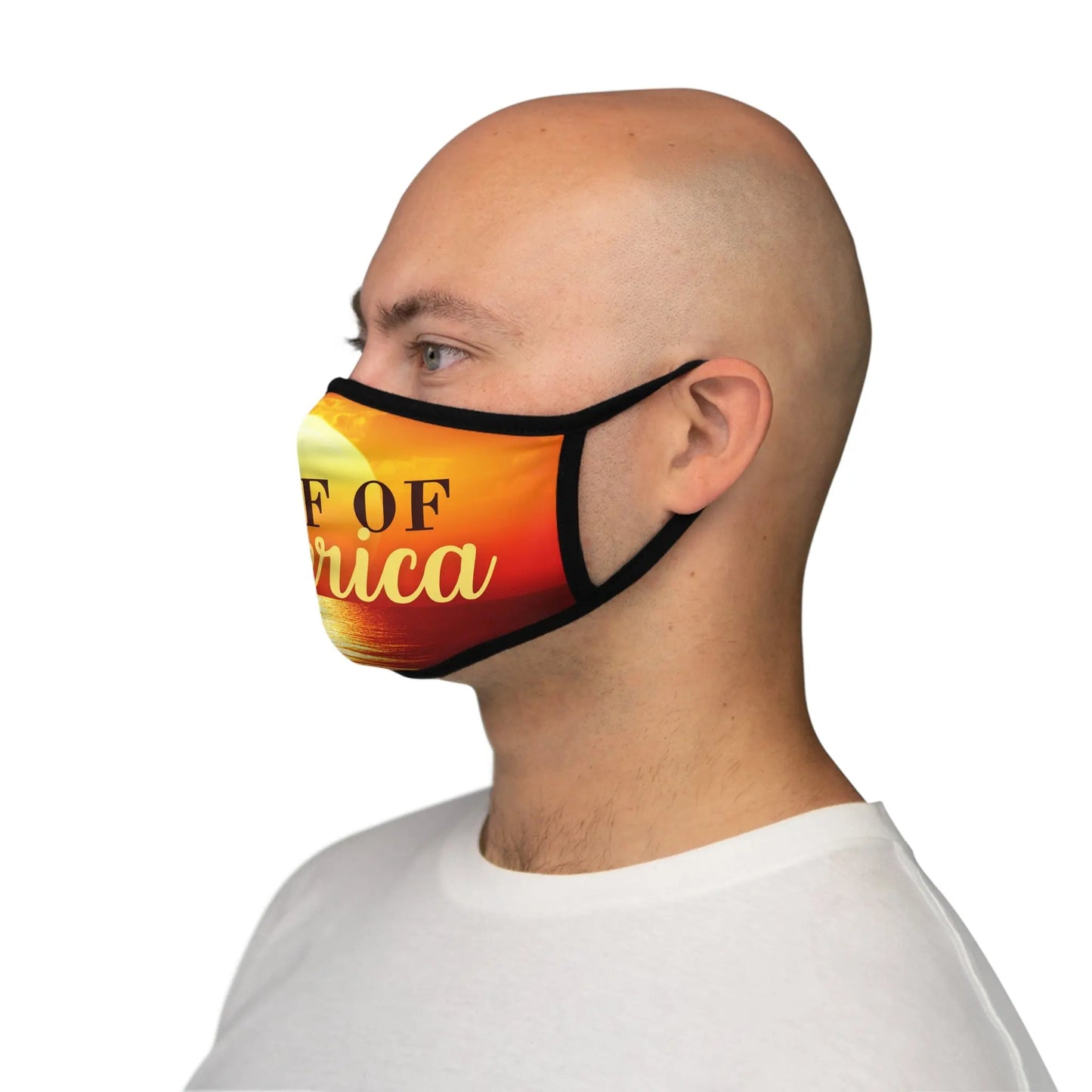 Gulf of America Fitted Face Mask - Stylish & Comfortable Protection Printify