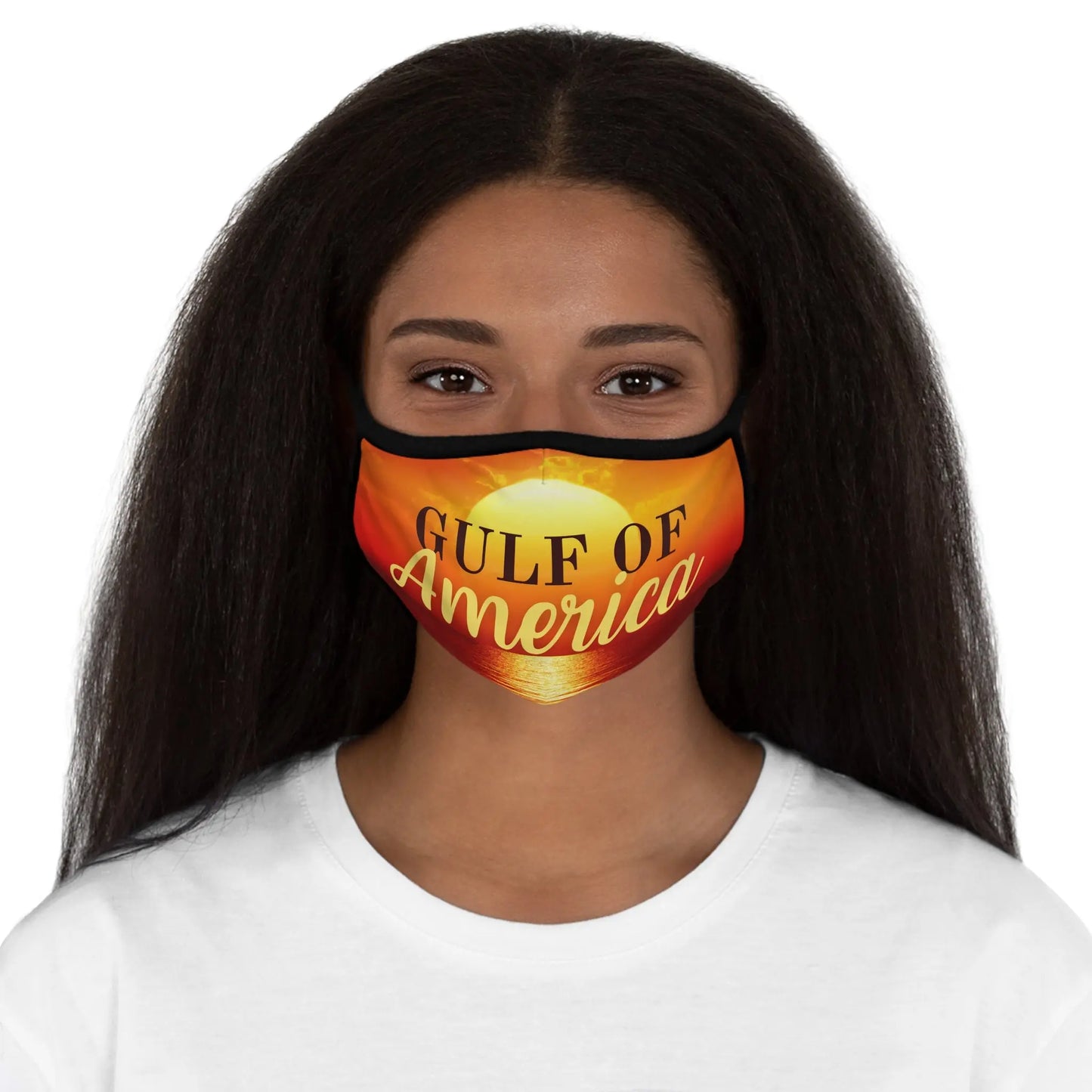 Gulf of America Fitted Face Mask - Stylish & Comfortable Protection Printify