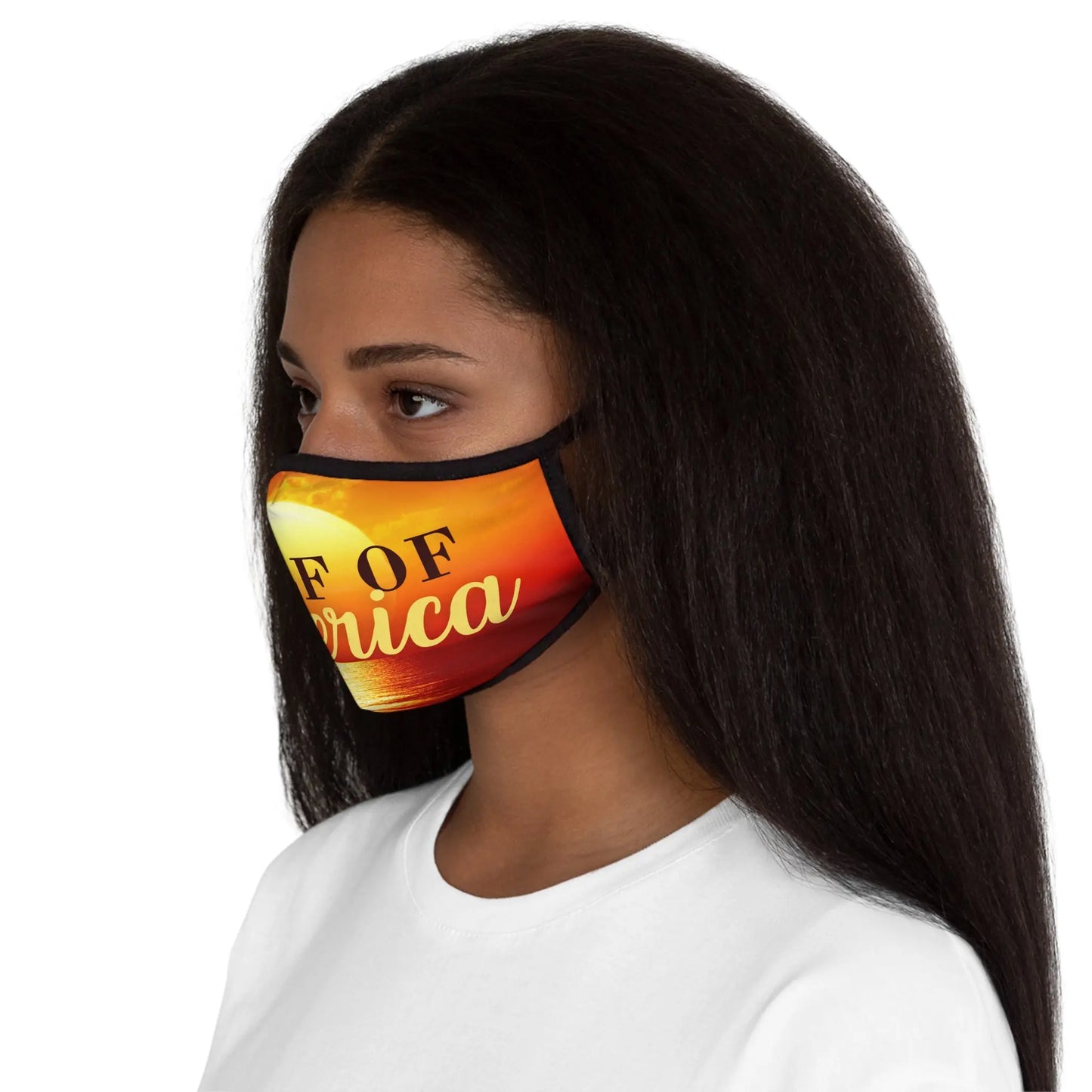 Gulf of America Fitted Face Mask - Stylish & Comfortable Protection Printify