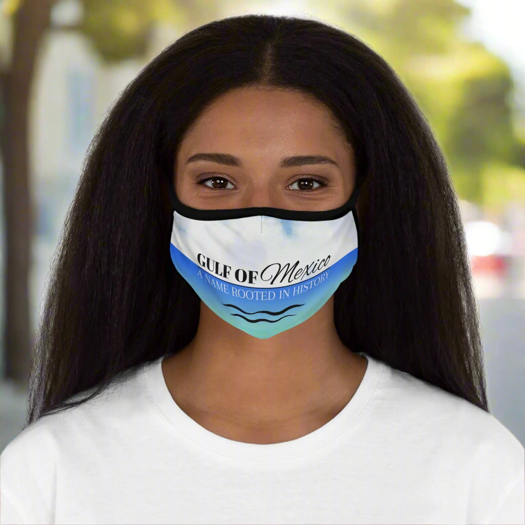 Gulf of Mexico Fitted Polyester Face Mask - A Name Rooted in History Printify