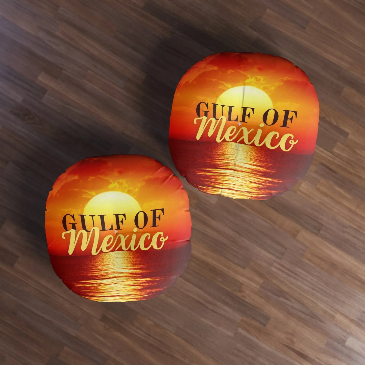 Gulf of Mexico Round Tufted Floor Pillow - Sunset Vibe Decor Printify