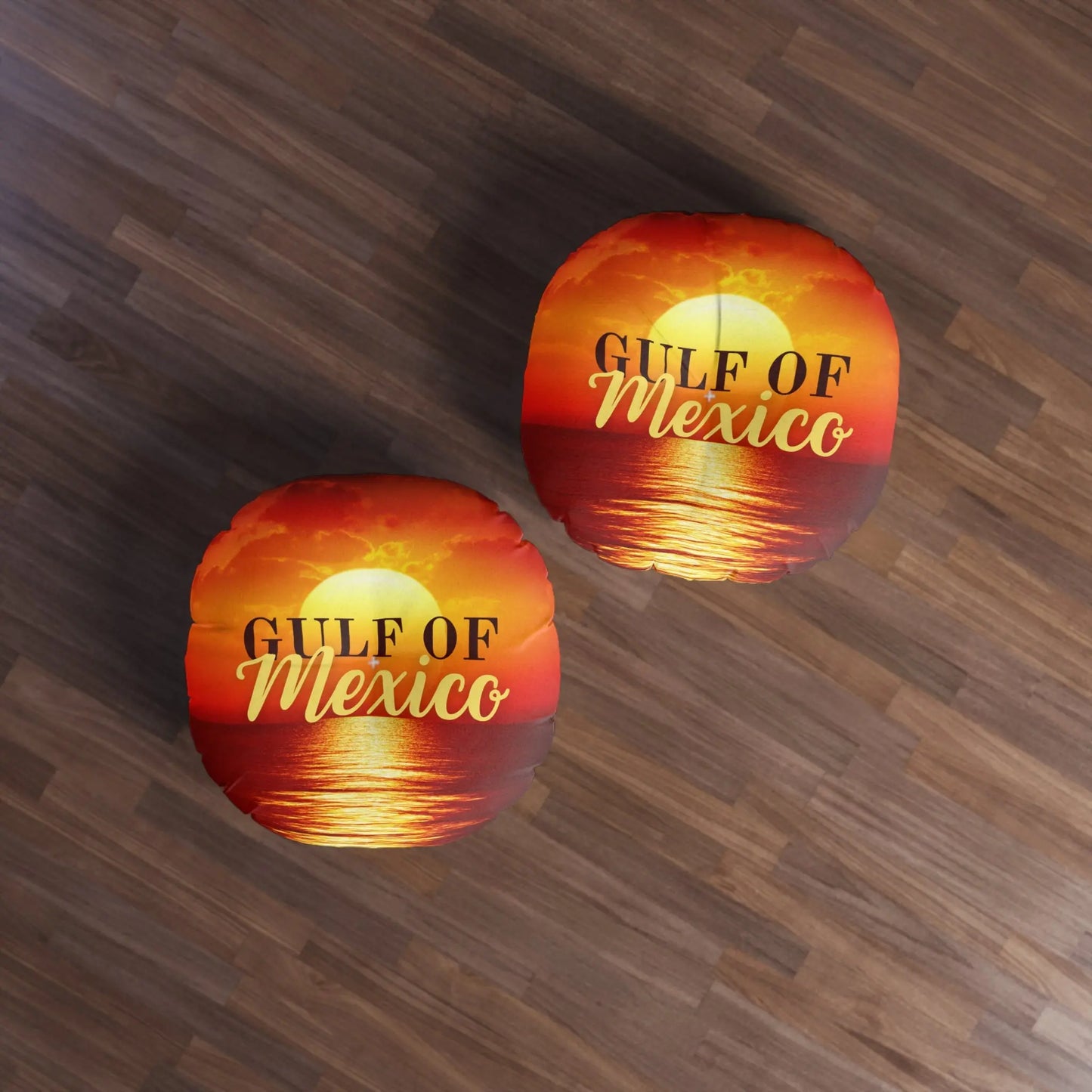 Gulf of Mexico Round Tufted Floor Pillow - Sunset Vibe Decor Printify