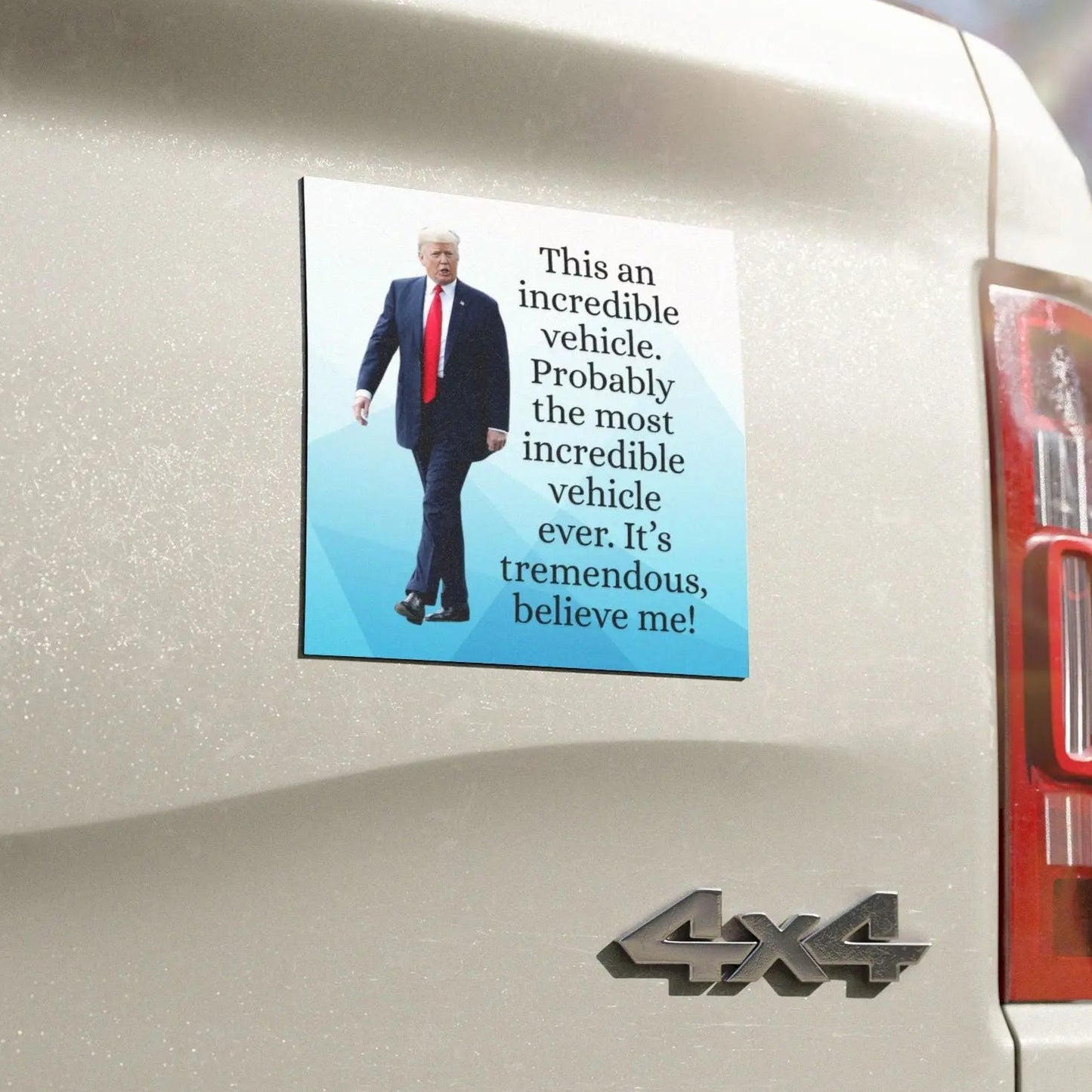 Humorous Car Magnets - "Incredible Vehicle" Design - Perfect for Gift Giving Printify