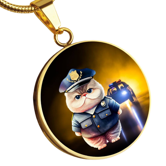 Officer Fluffy Necklace.