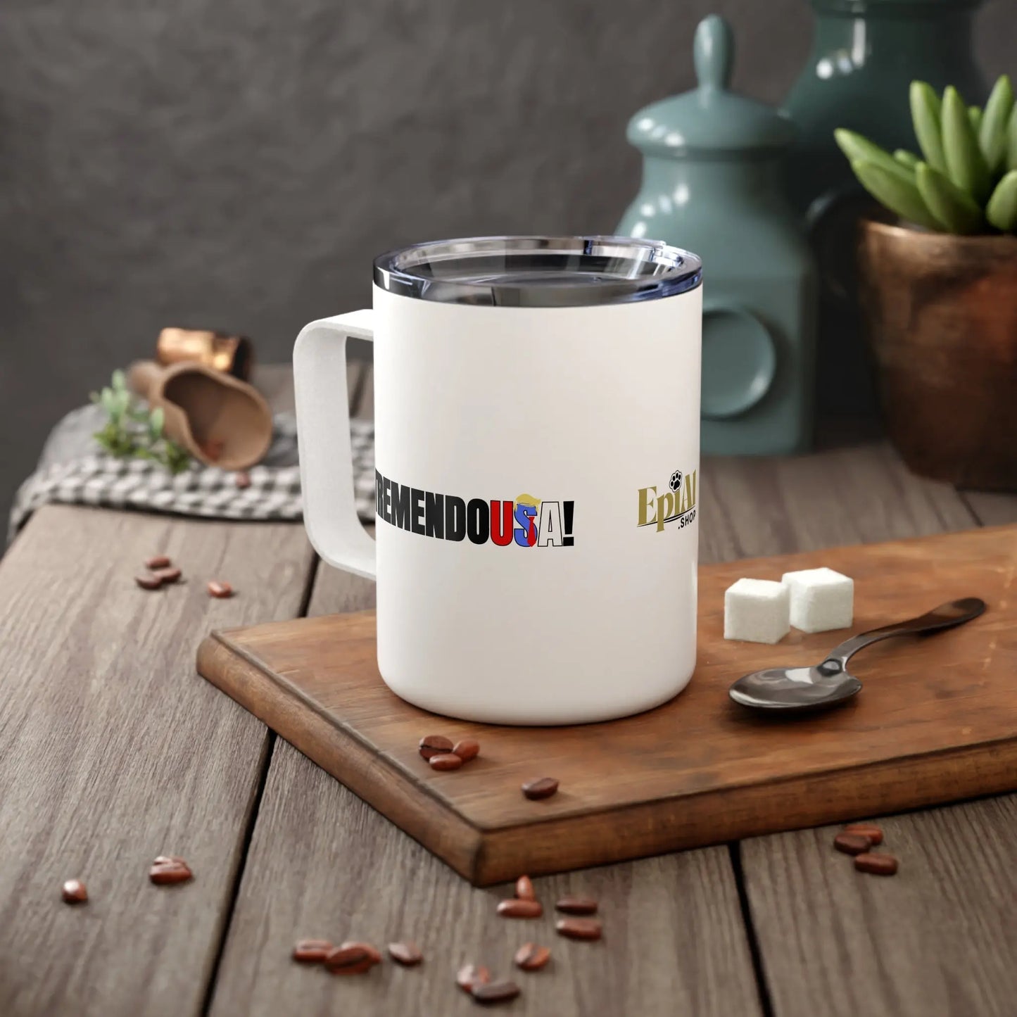 Inspirational TremendoUSA Insulated Coffee Mug - 10oz Printify