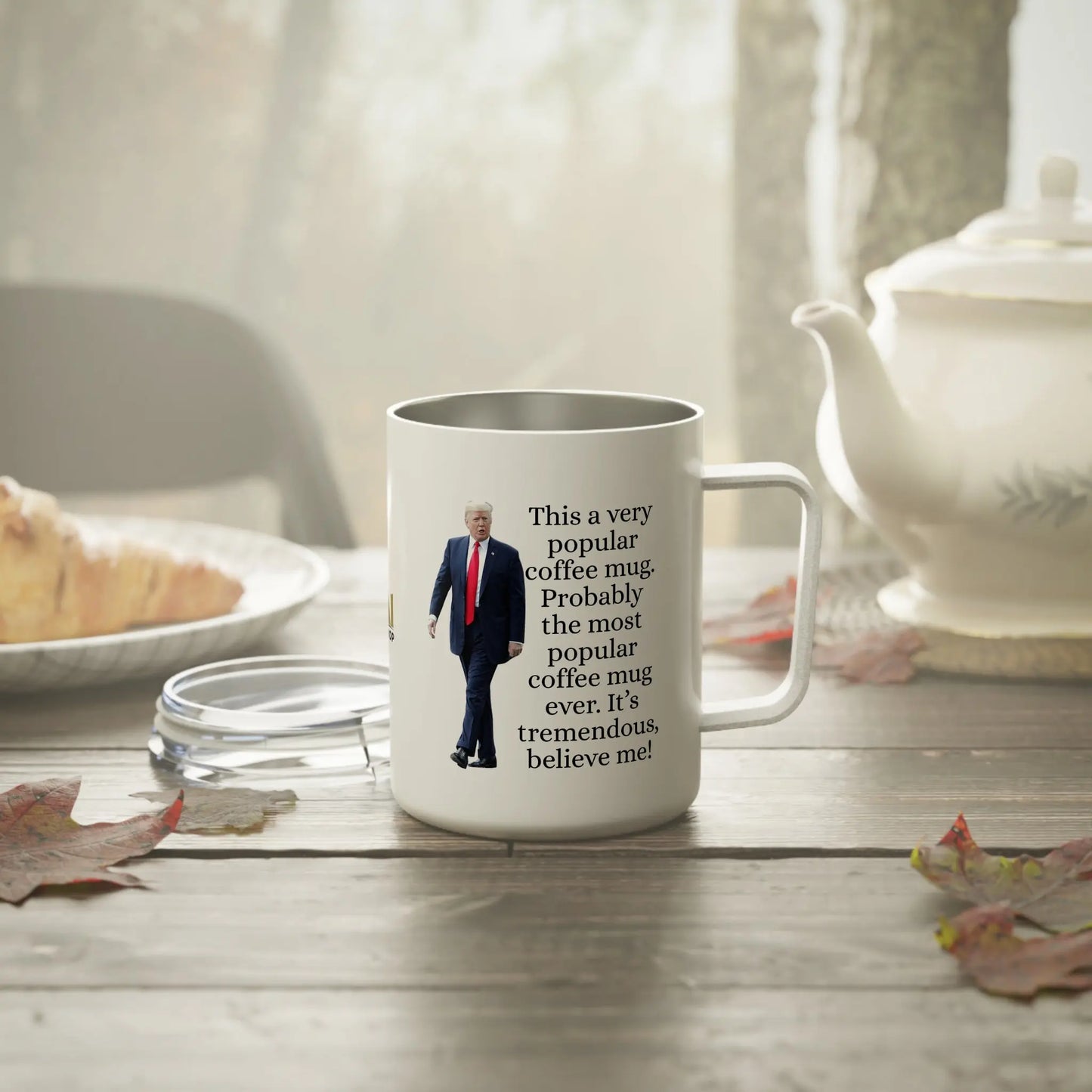 Insulated Coffee Mug - 'Most Popular Mug' - Perfect Gift for Coffee Lovers and Trump Fans Printify