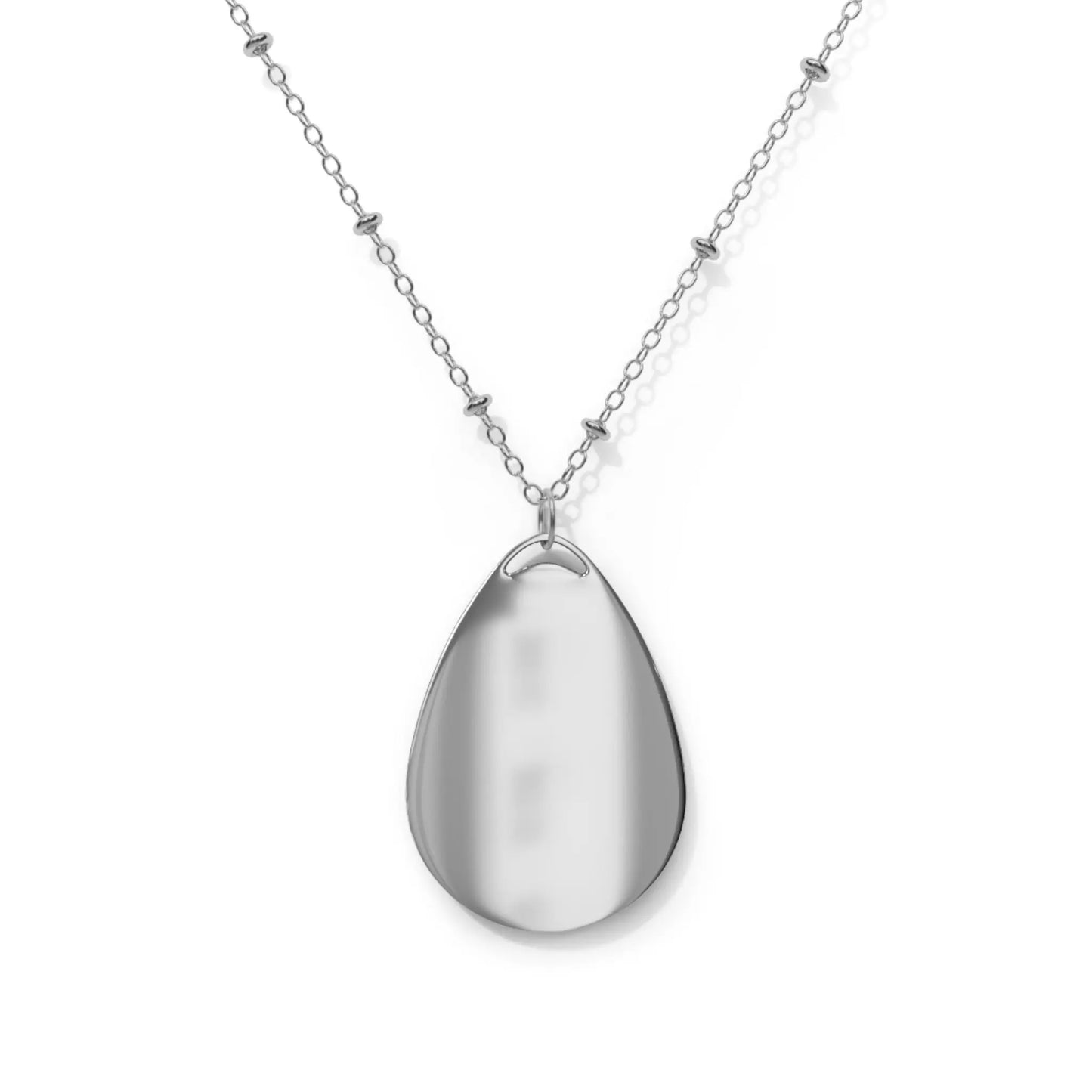 Just Smile Cat Oval Necklace - Charming Pet Lover Jewelry Printify