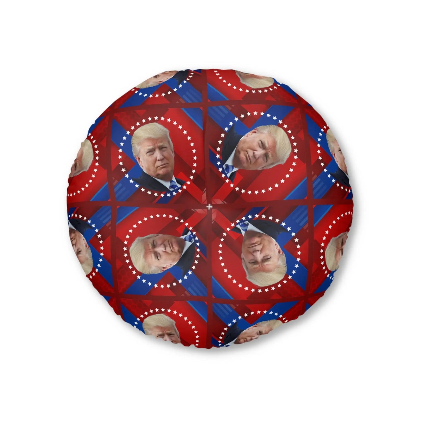 Patriotic Tufted Floor Pillow with Presidential Design Printify