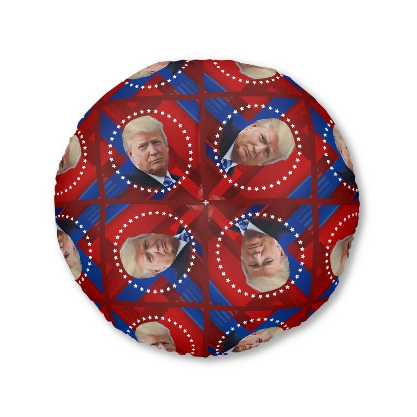 Patriotic Tufted Floor Pillow with Presidential Design Printify
