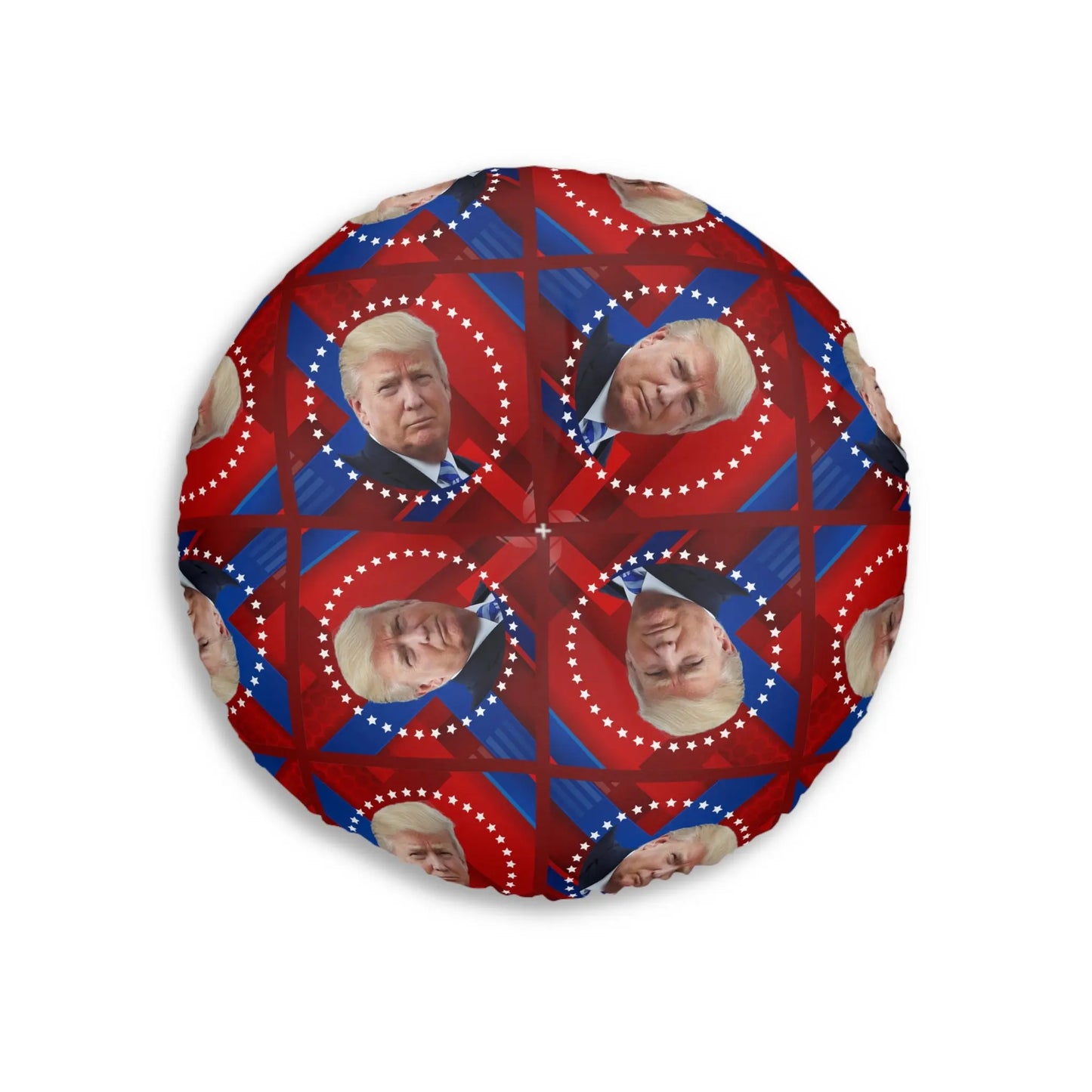Patriotic Tufted Floor Pillow with Presidential Design Printify