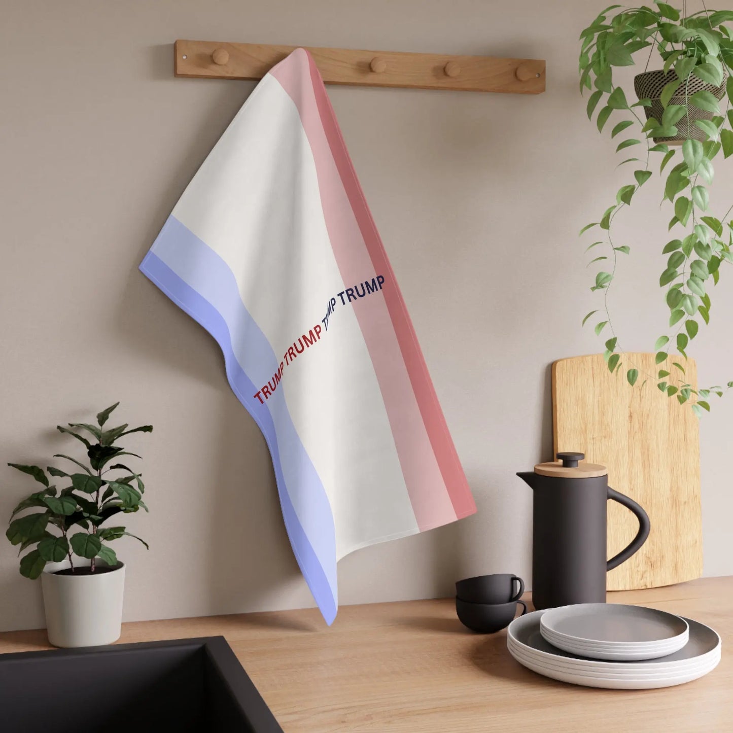 Trump Trump Trump Tea Towels (cotton, poly) Printify