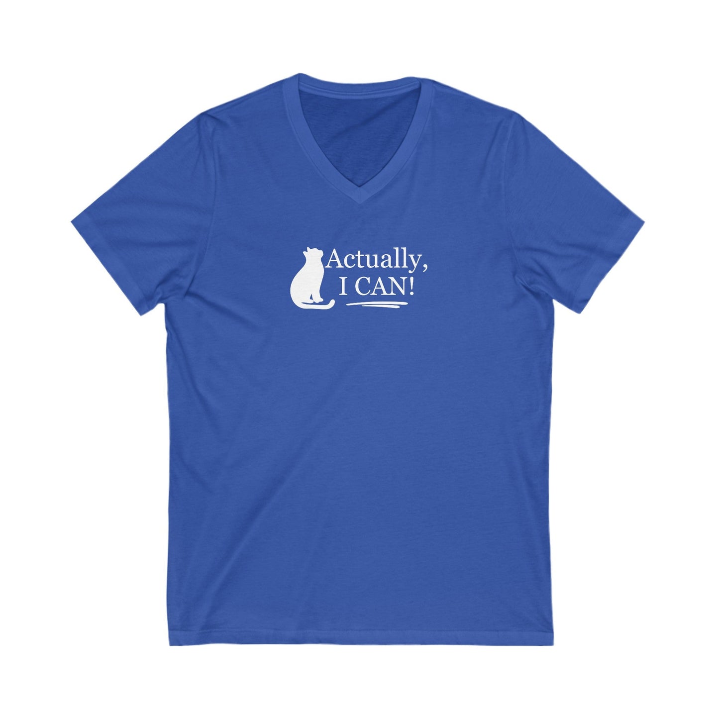 Actually Unisex Jersey Short Sleeve V - Neck Tee - V - neck - Epileptic Al’s Shop