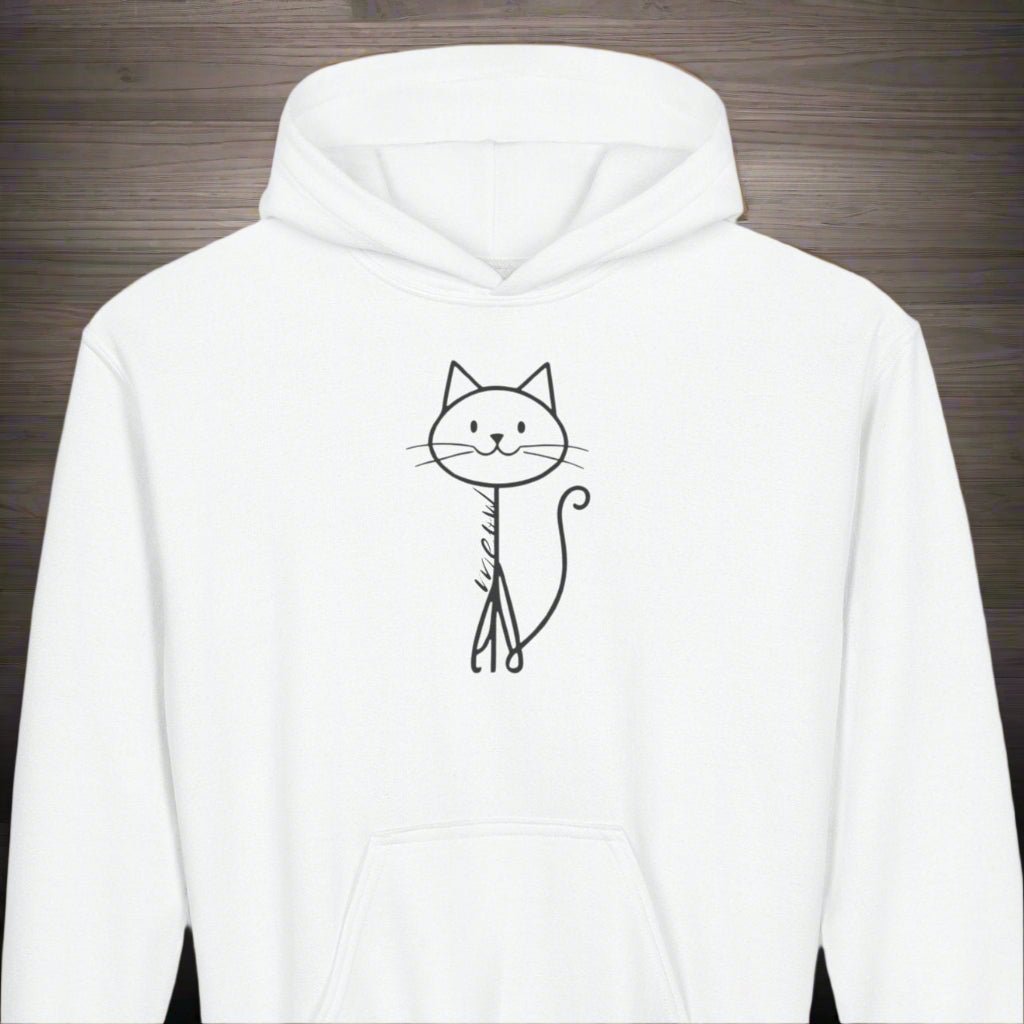Adorable Stick Cat Youth Hoodie - Clothing, Kids & Infants - EpiAl's Shop