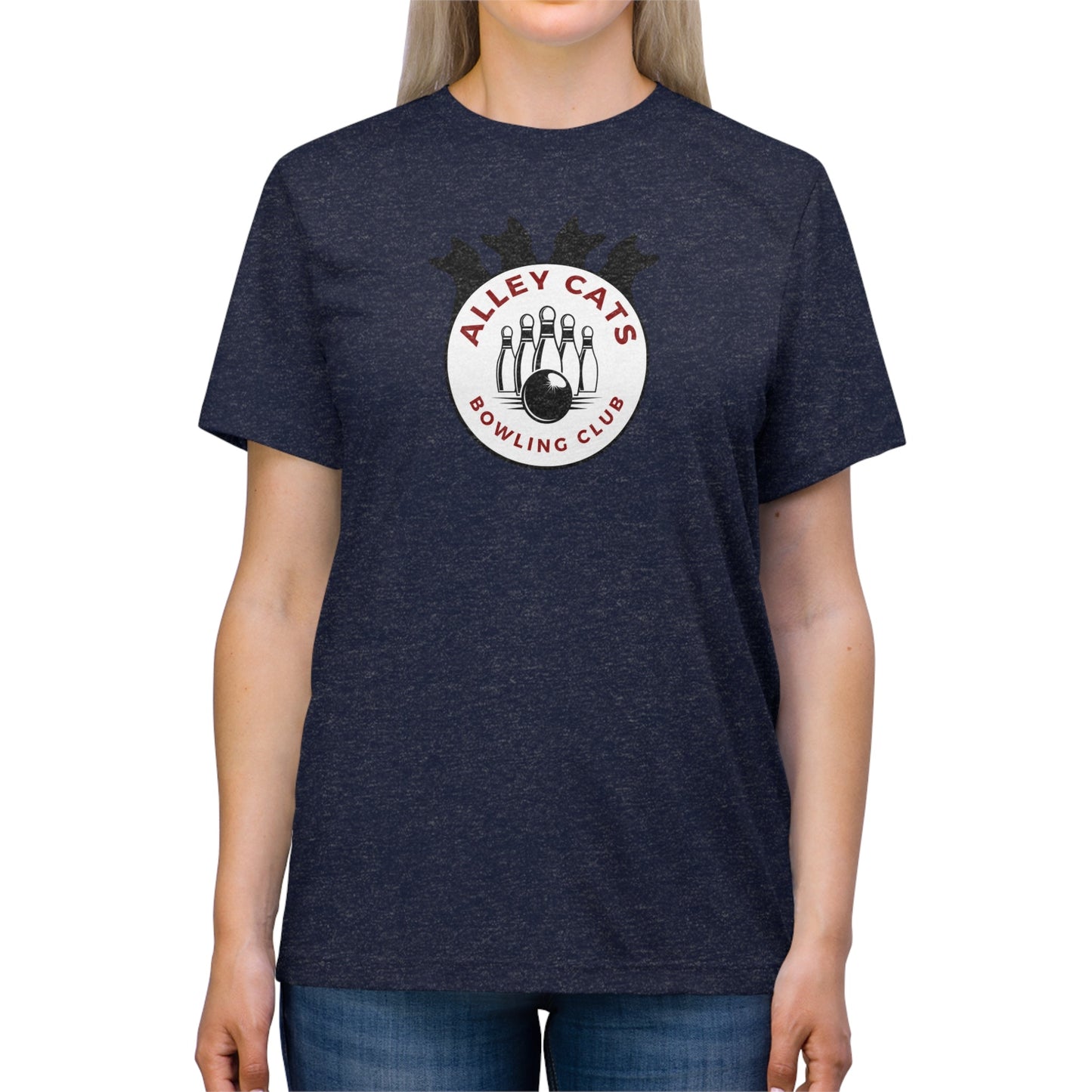 Alley Cats Bowling Club Unisex Triblend Tee - T - Shirt - Epileptic Al’s Shop