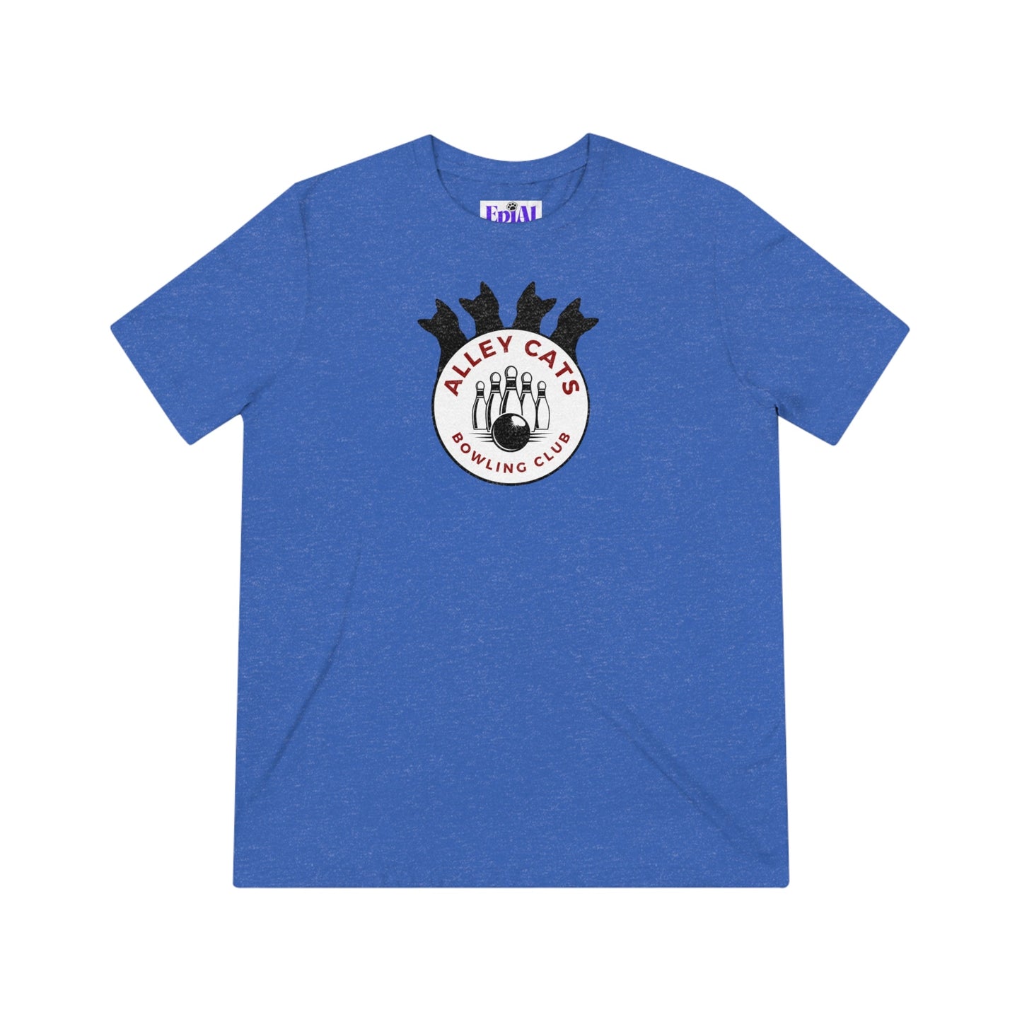 Alley Cats Bowling Club Unisex Triblend Tee - T - Shirt - Epileptic Al’s Shop
