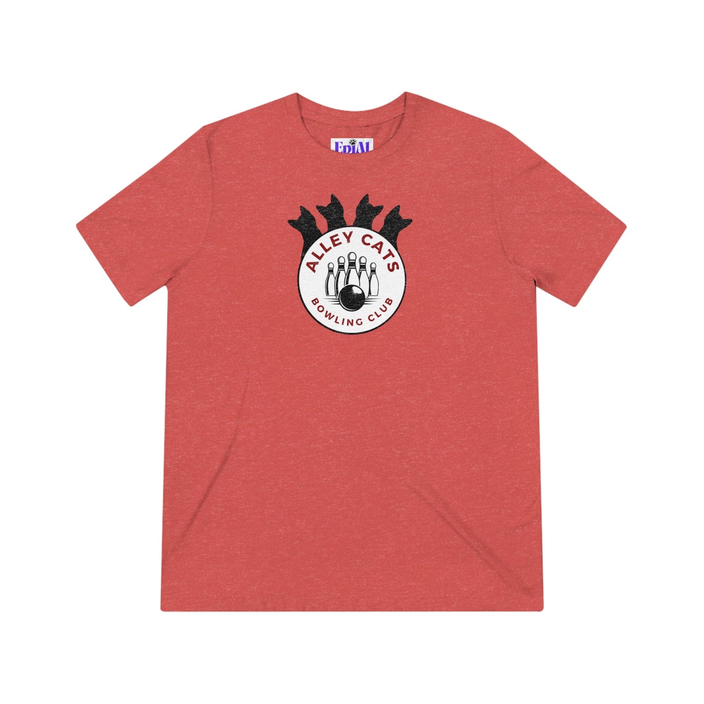 Alley Cats Bowling Club Unisex Triblend Tee - T - Shirt - Epileptic Al’s Shop