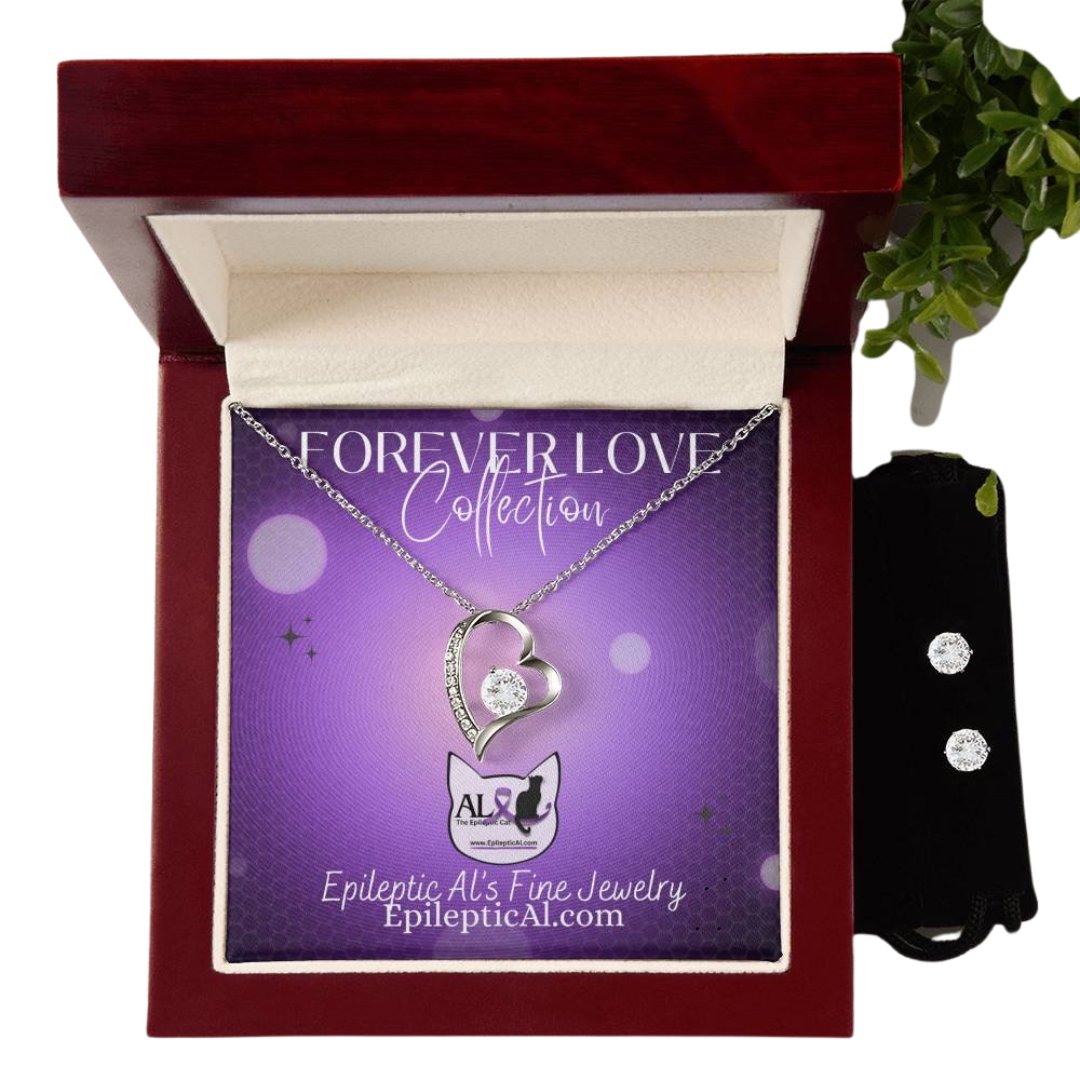 Al's Forever Love Necklace & Earrings Bundle - Jewelry - Epileptic Al’s Shop