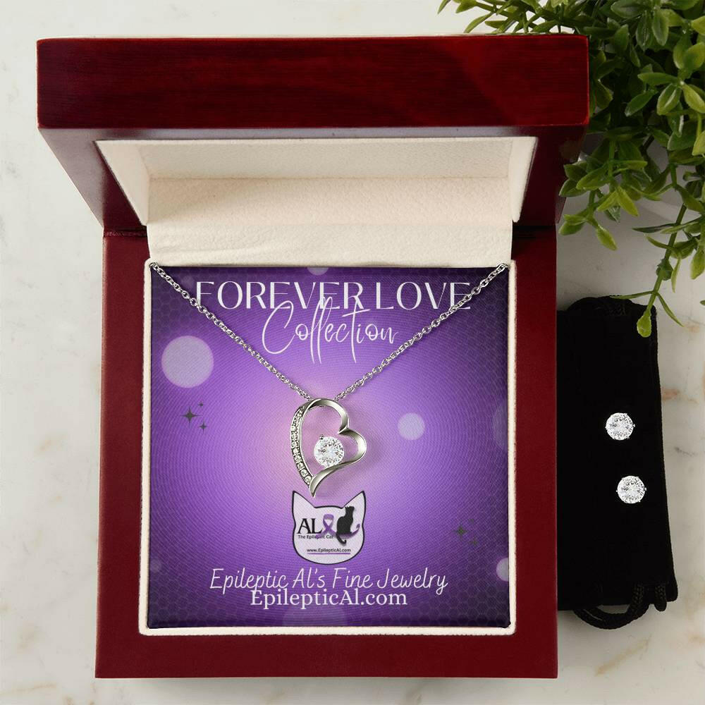 Al's Forever Love Necklace & Earrings Bundle - Jewelry - Epileptic Al’s Shop