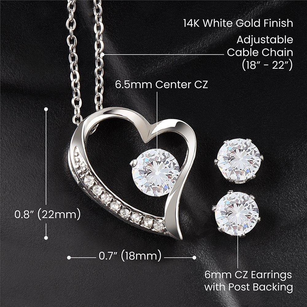 Al's Forever Love Necklace & Earrings Bundle - Jewelry - Epileptic Al’s Shop