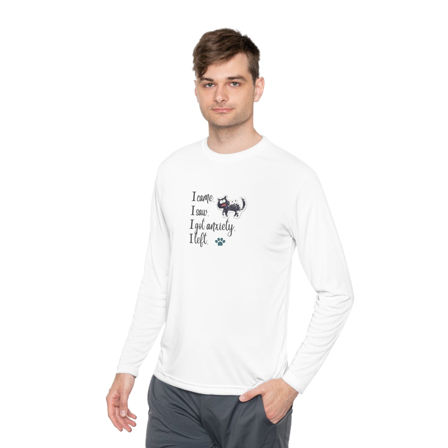 Anxiety Unisex Lightweight Long Sleeve Tee - Long - sleeve - Epileptic Al’s Shop
