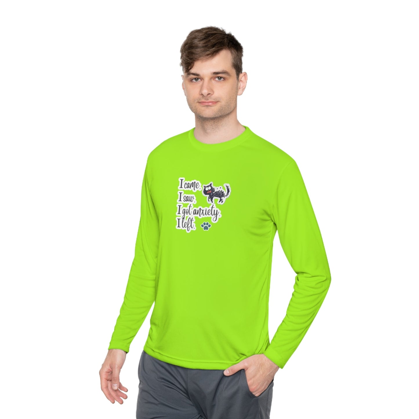 Anxiety Unisex Lightweight Long Sleeve Tee - Long - sleeve - Epileptic Al’s Shop
