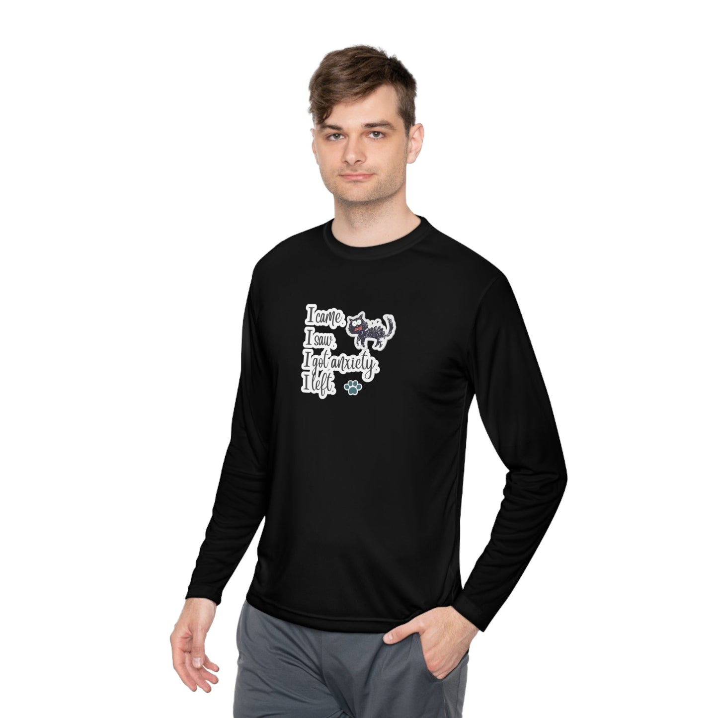 Anxiety Unisex Lightweight Long Sleeve Tee - Long - sleeve - Epileptic Al’s Shop